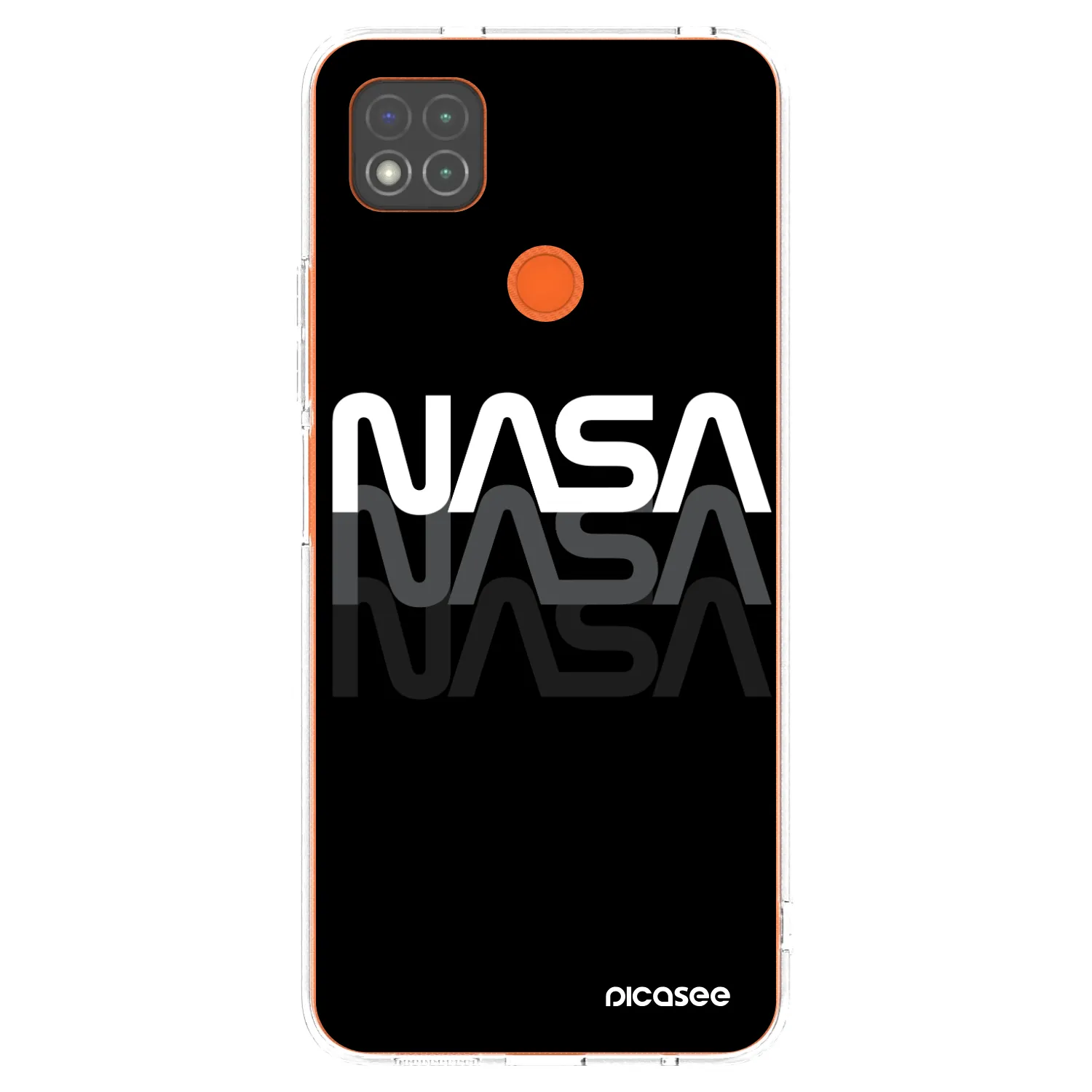 Picasee silikonový průhledný obal pro Xiaomi Redmi 9C - NASA Triple