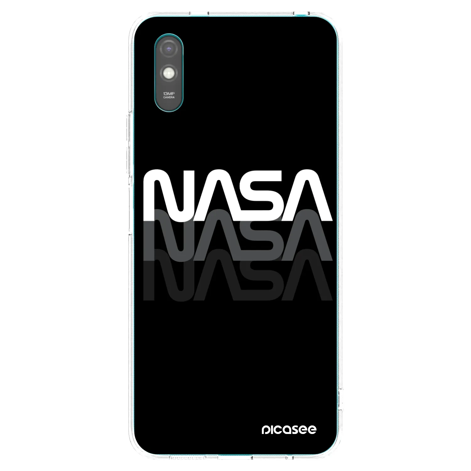 Picasee silikonový průhledný obal pro Xiaomi Redmi 9A - NASA Triple