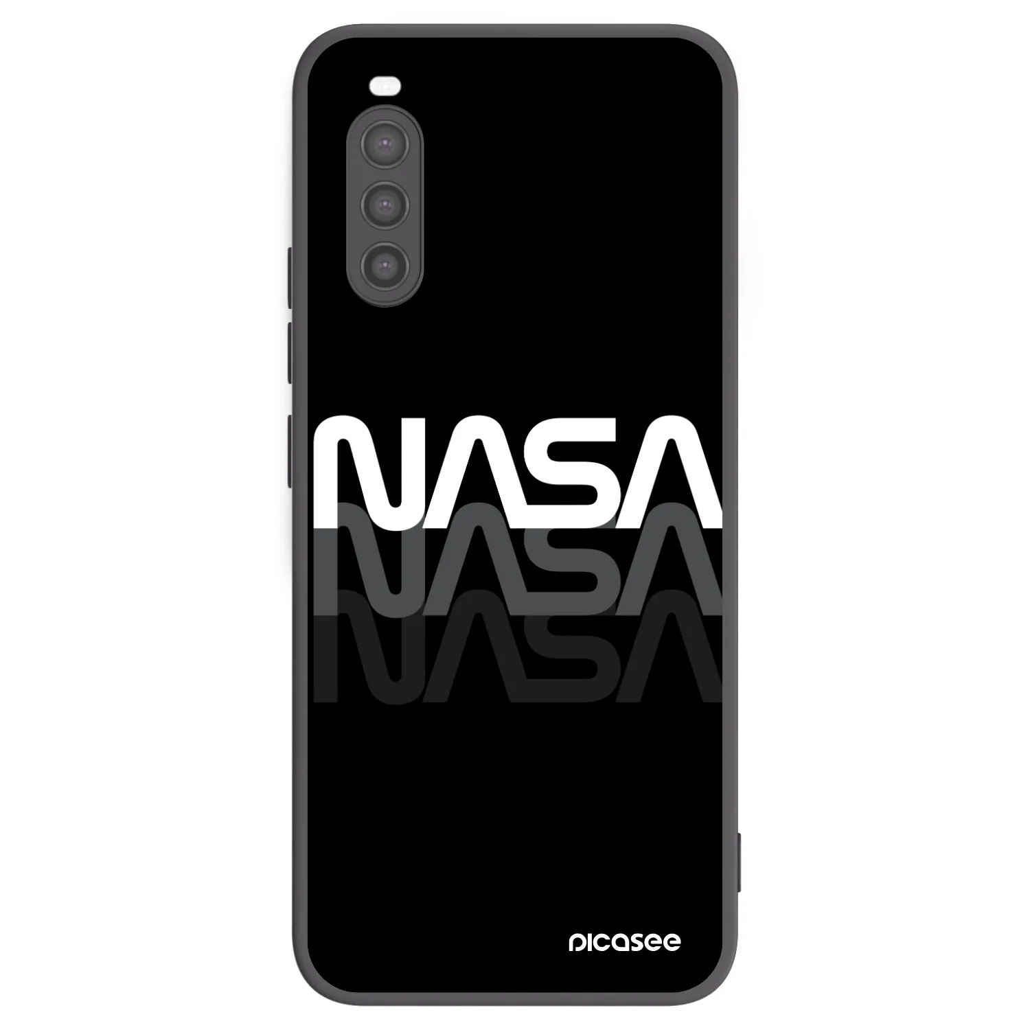 Picasee silikonový černý obal pro Sony Xperia 10 II - NASA Triple