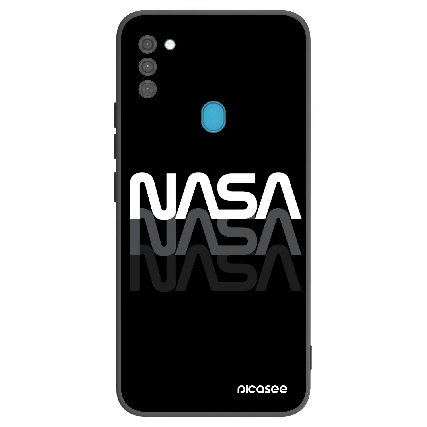 Picasee silikonový černý obal pro Samsung Galaxy M11 - NASA Triple
