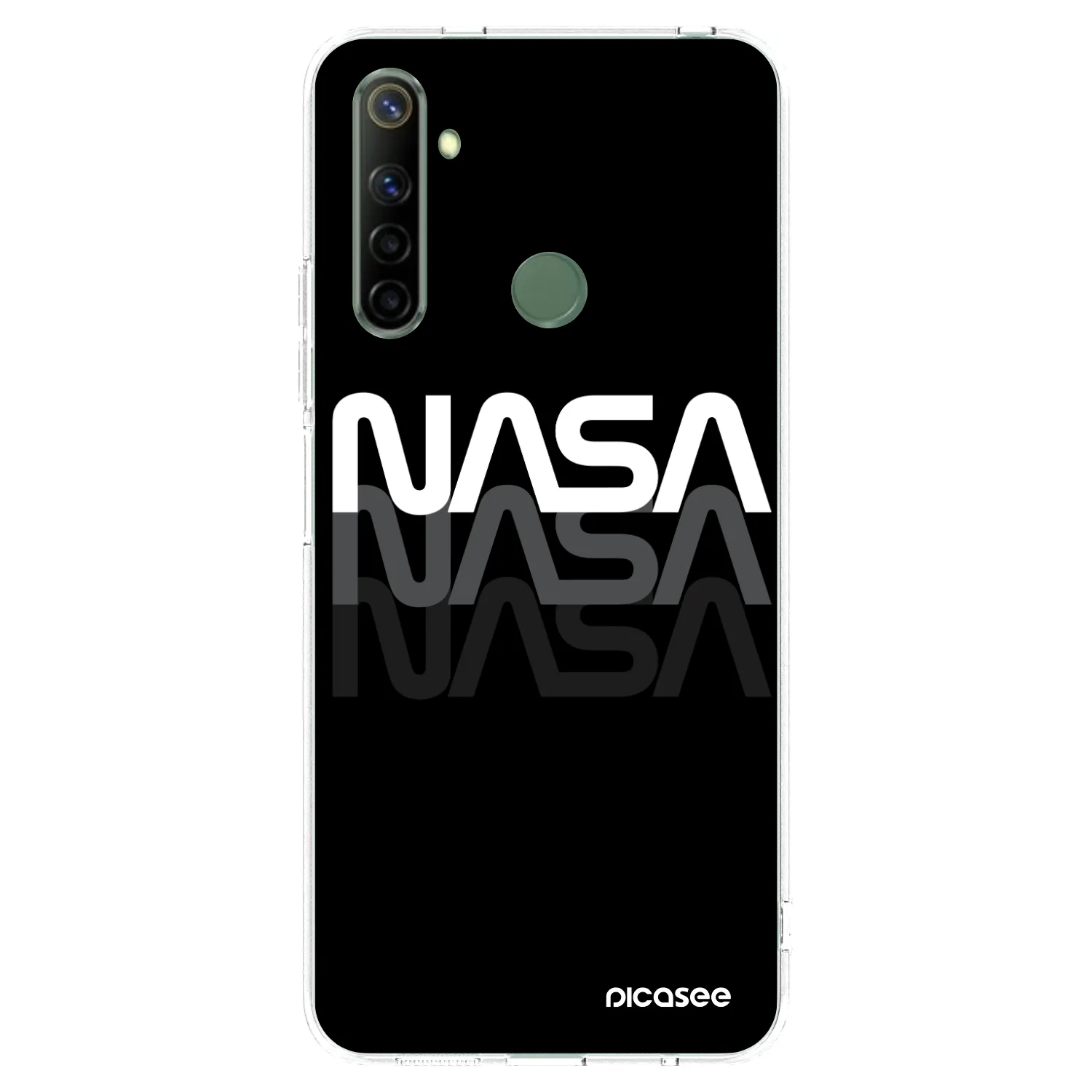 Picasee silikonový průhledný obal pro Realme 6i - NASA Triple