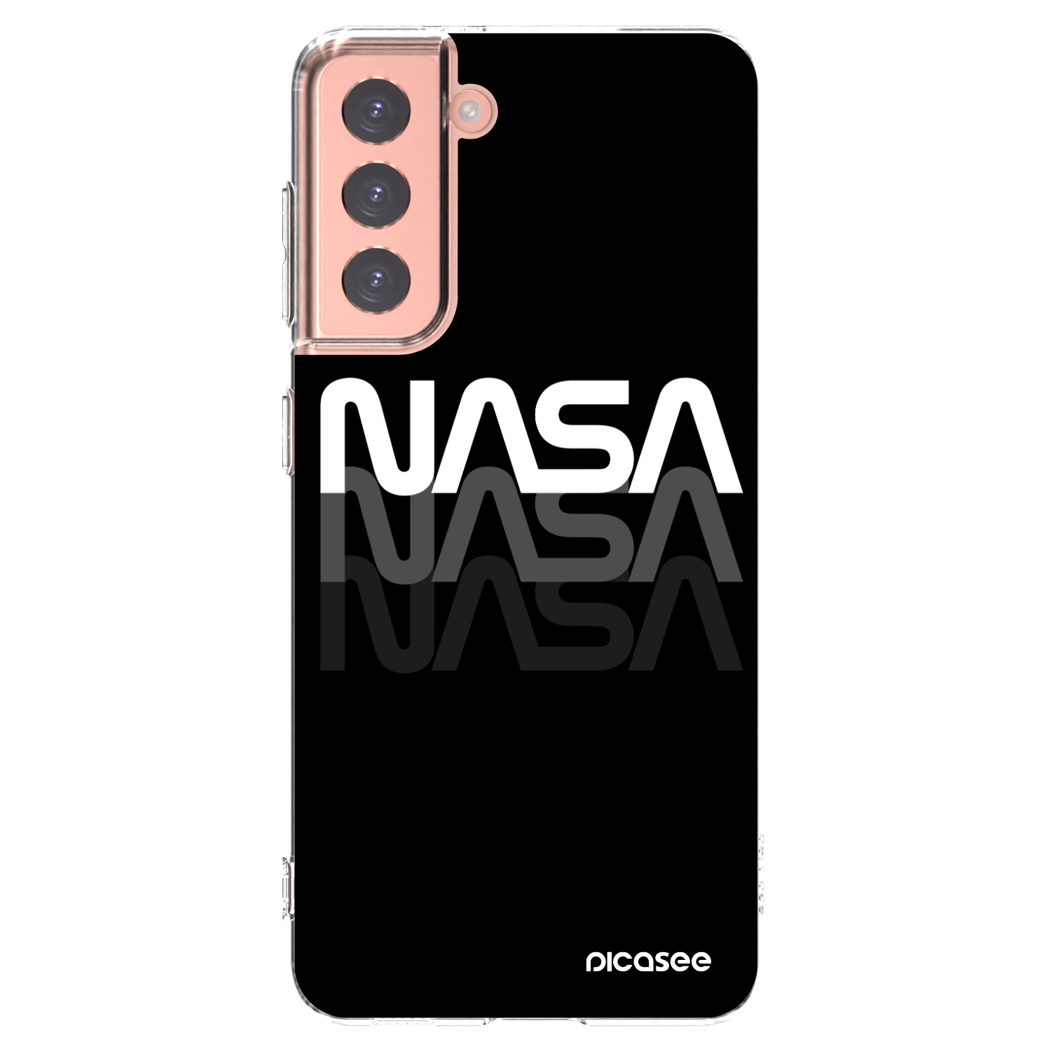 Picasee silikonový průhledný obal pro Samsung Galaxy S21 5G G991B - NASA Triple