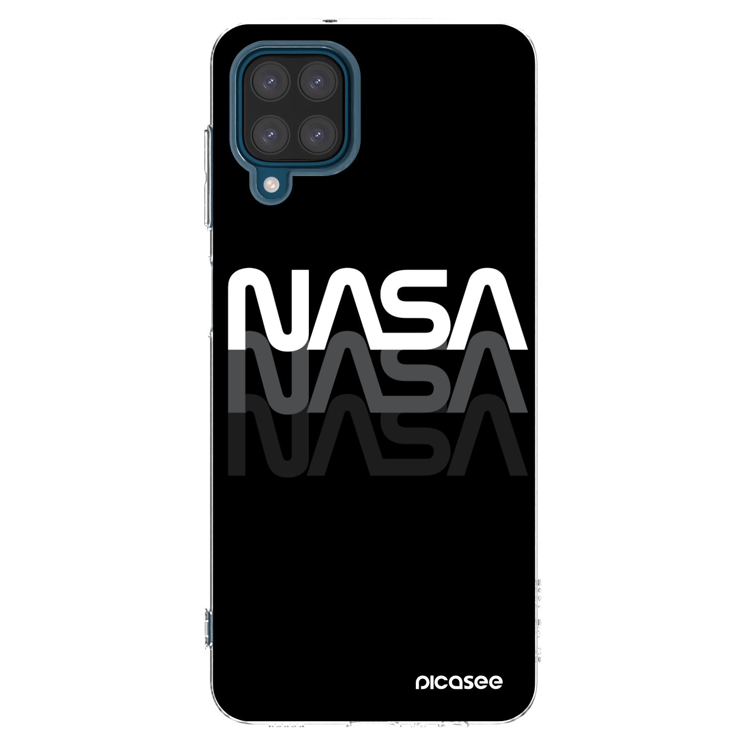 Picasee silikonový průhledný obal pro Samsung Galaxy A12 A125F - NASA Triple