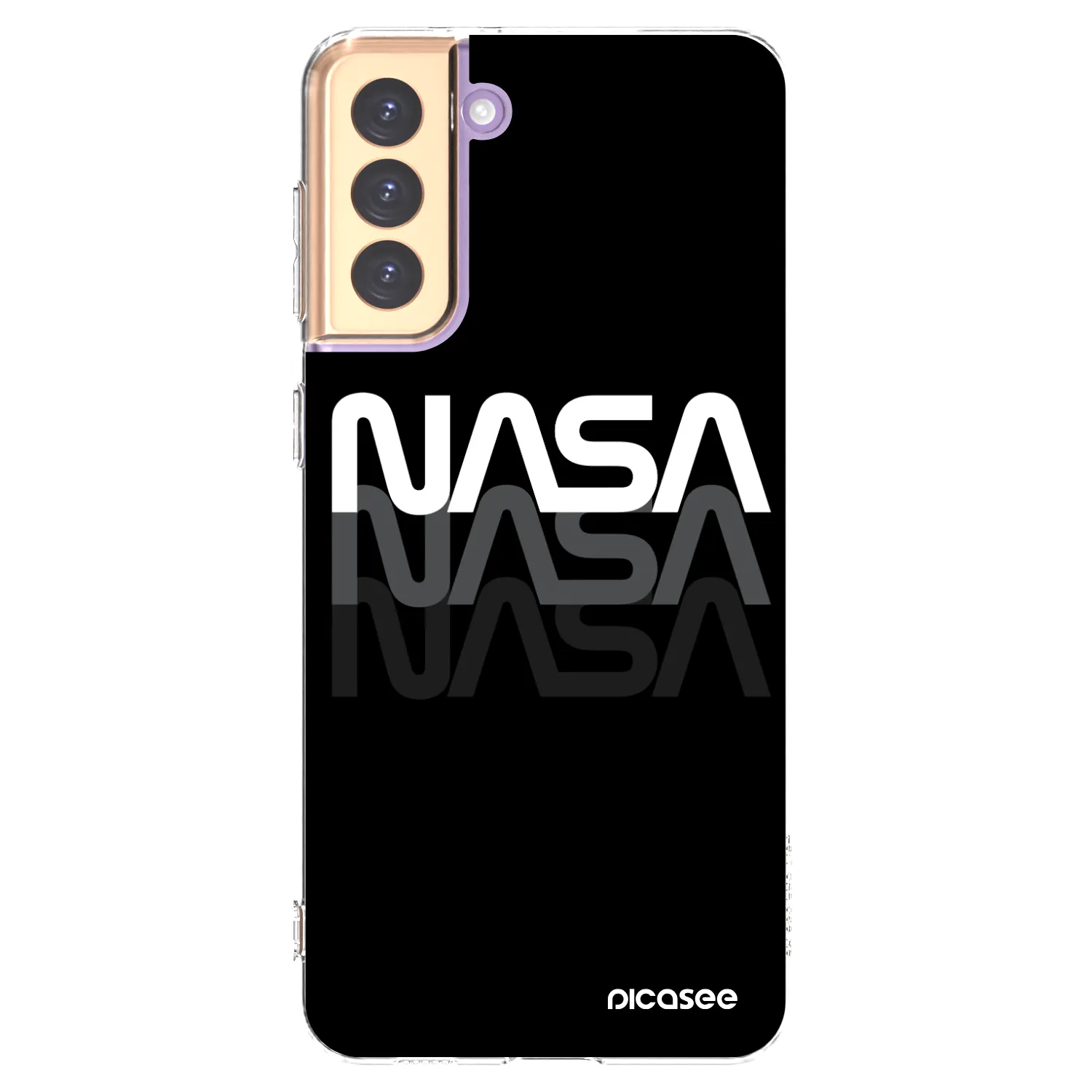 Picasee silikonový průhledný obal pro Samsung Galaxy S21+ 5G G996F - NASA Triple