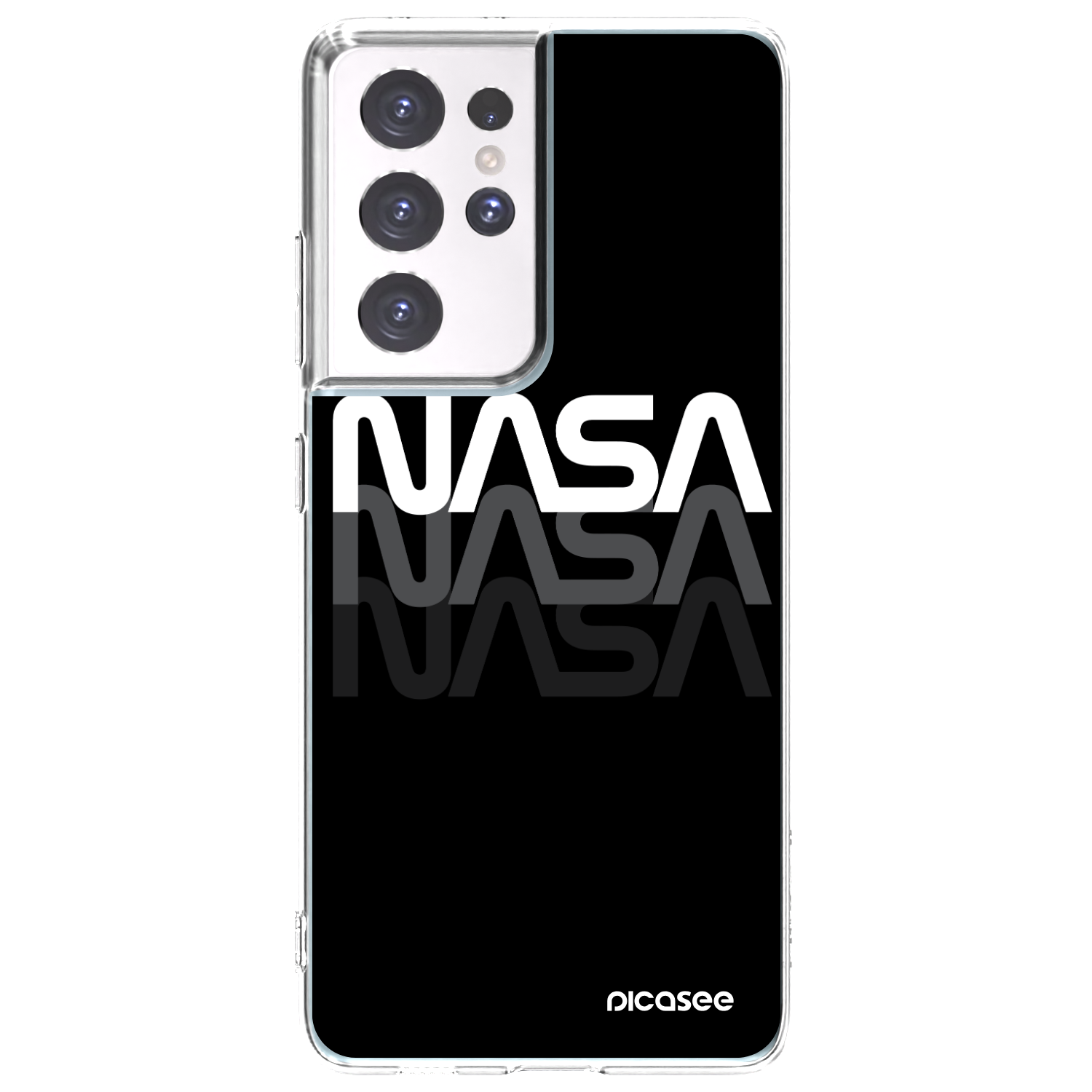 Picasee silikonový průhledný obal pro Samsung Galaxy S21 Ultra 5G G998B - NASA Triple