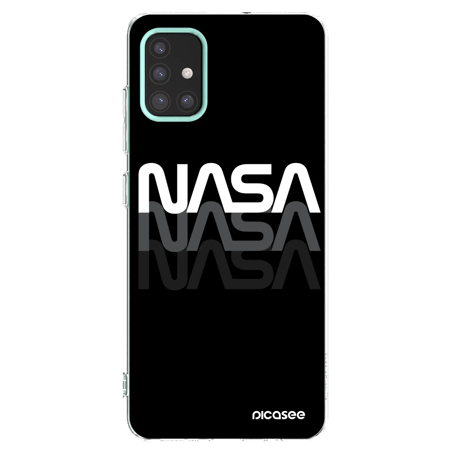 Picasee silikonový průhledný obal pro Samsung Galaxy M31s - NASA Triple