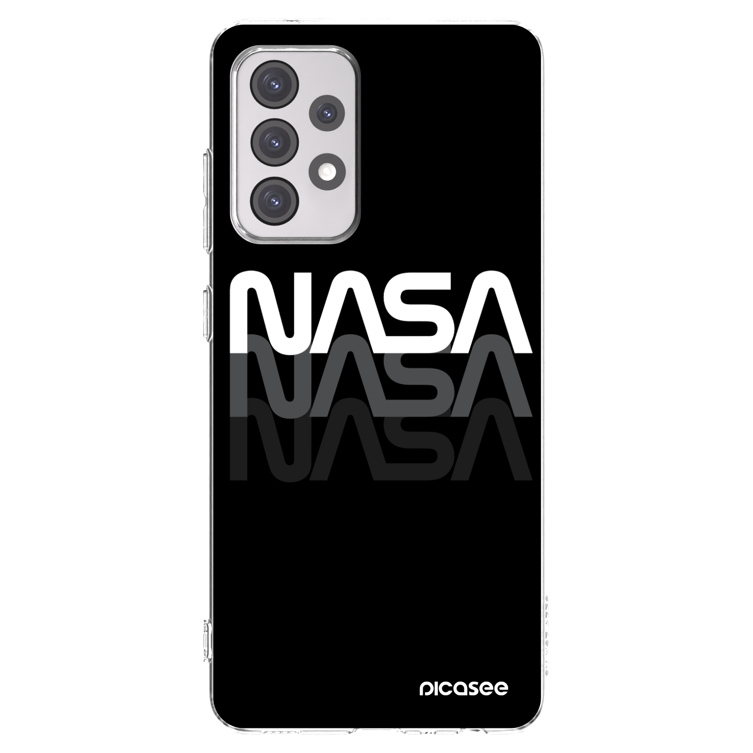 Picasee silikonový průhledný obal pro Samsung Galaxy A52 5G A525F - NASA Triple