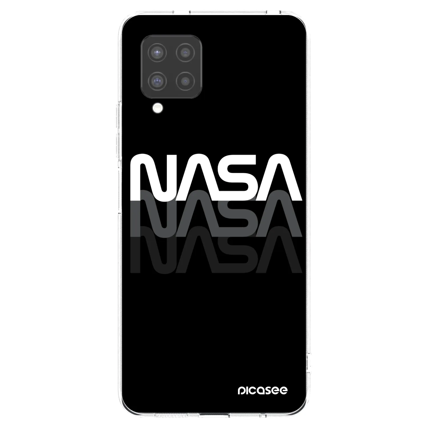 Picasee silikonový průhledný obal pro Samsung Galaxy A42 A426B - NASA Triple