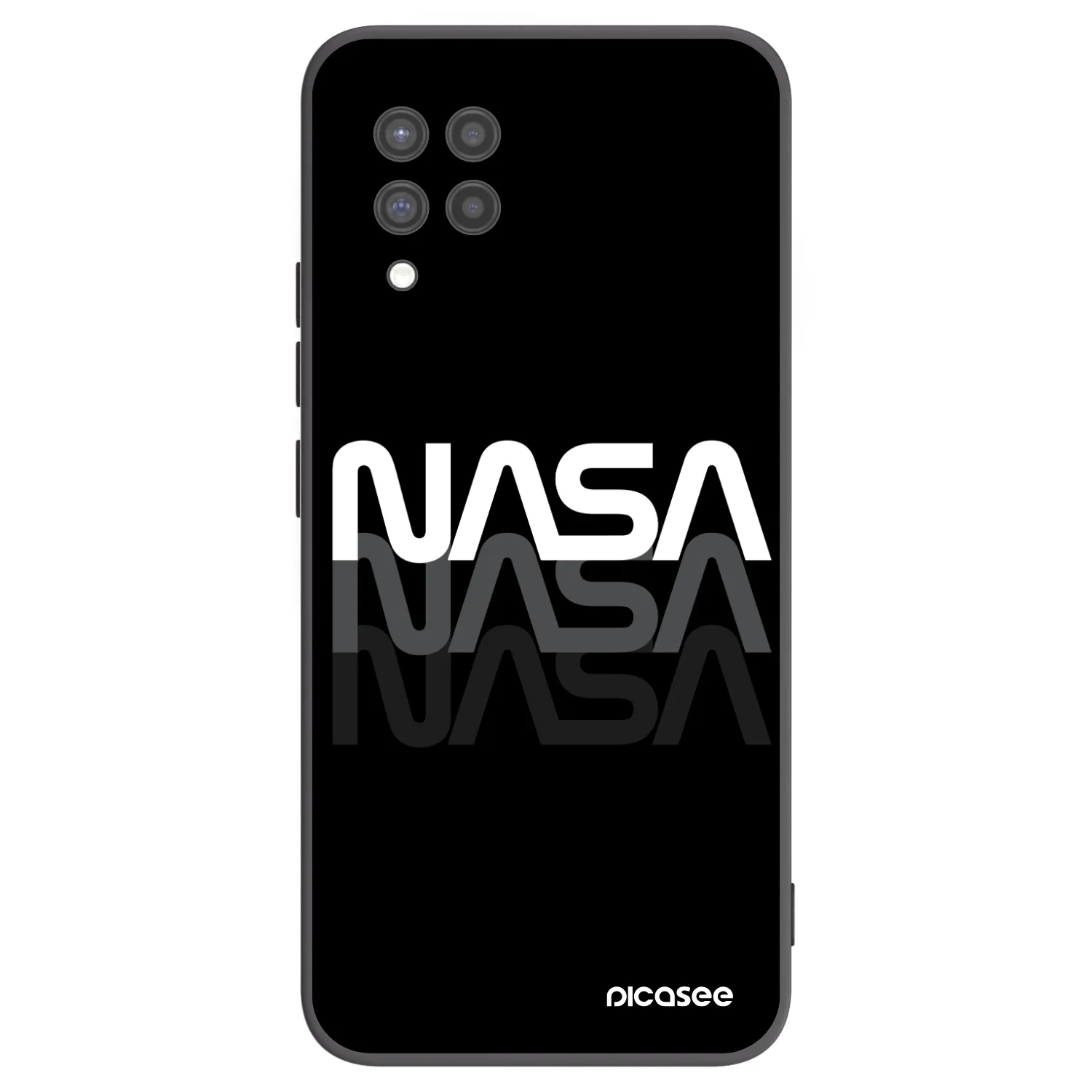 Picasee silikonový černý obal pro Samsung Galaxy A42 A426B - NASA Triple