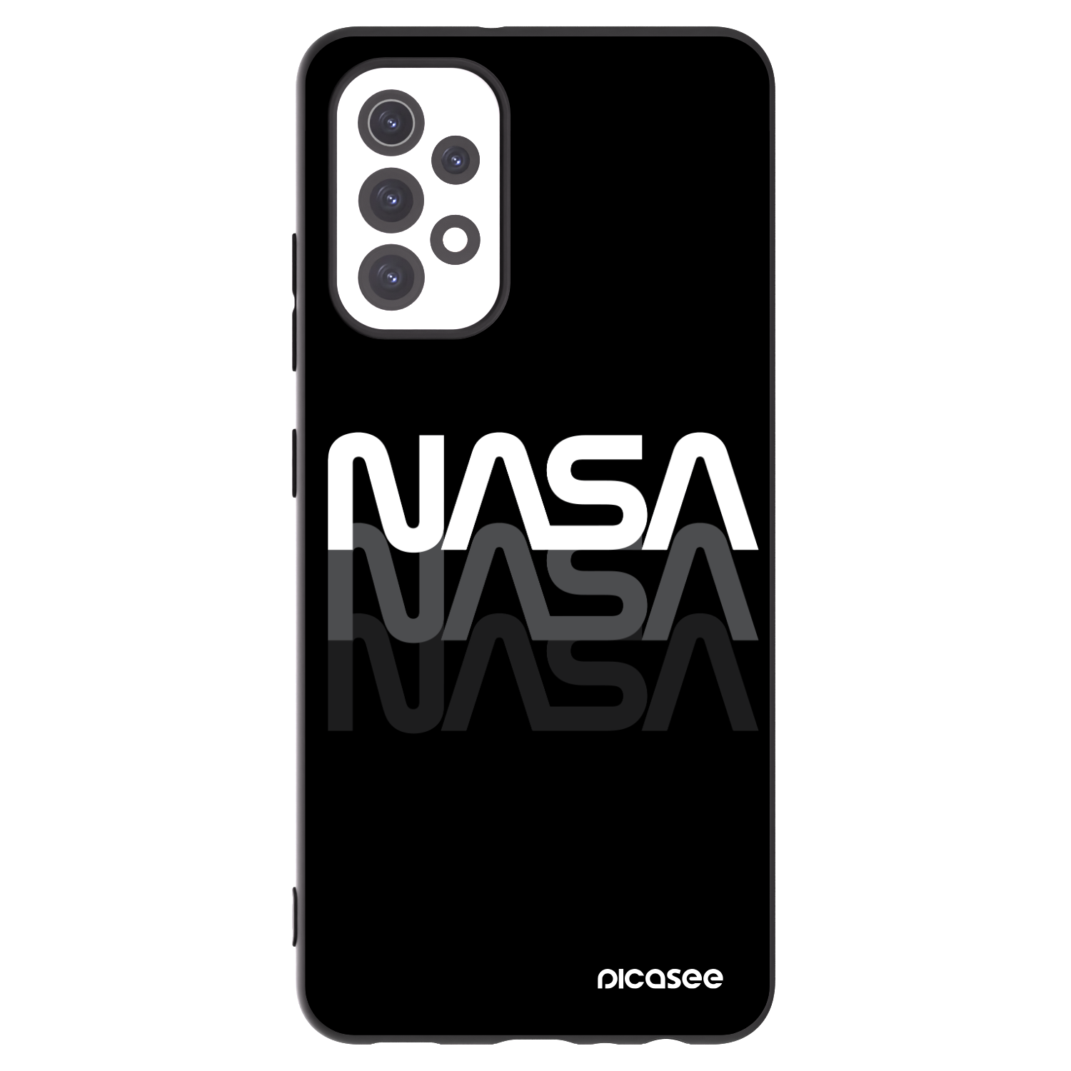 Picasee silikonový černý obal pro Samsung Galaxy A32 5G A326B - NASA Triple