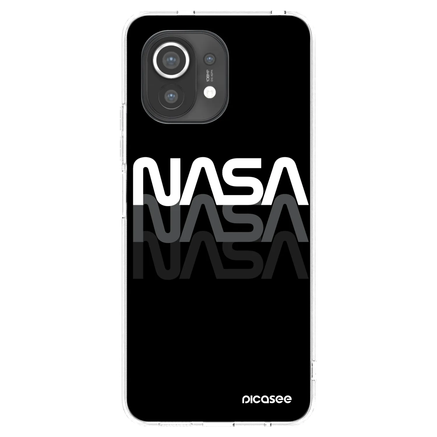 Picasee silikonový průhledný obal pro Xiaomi Mi 11 - NASA Triple
