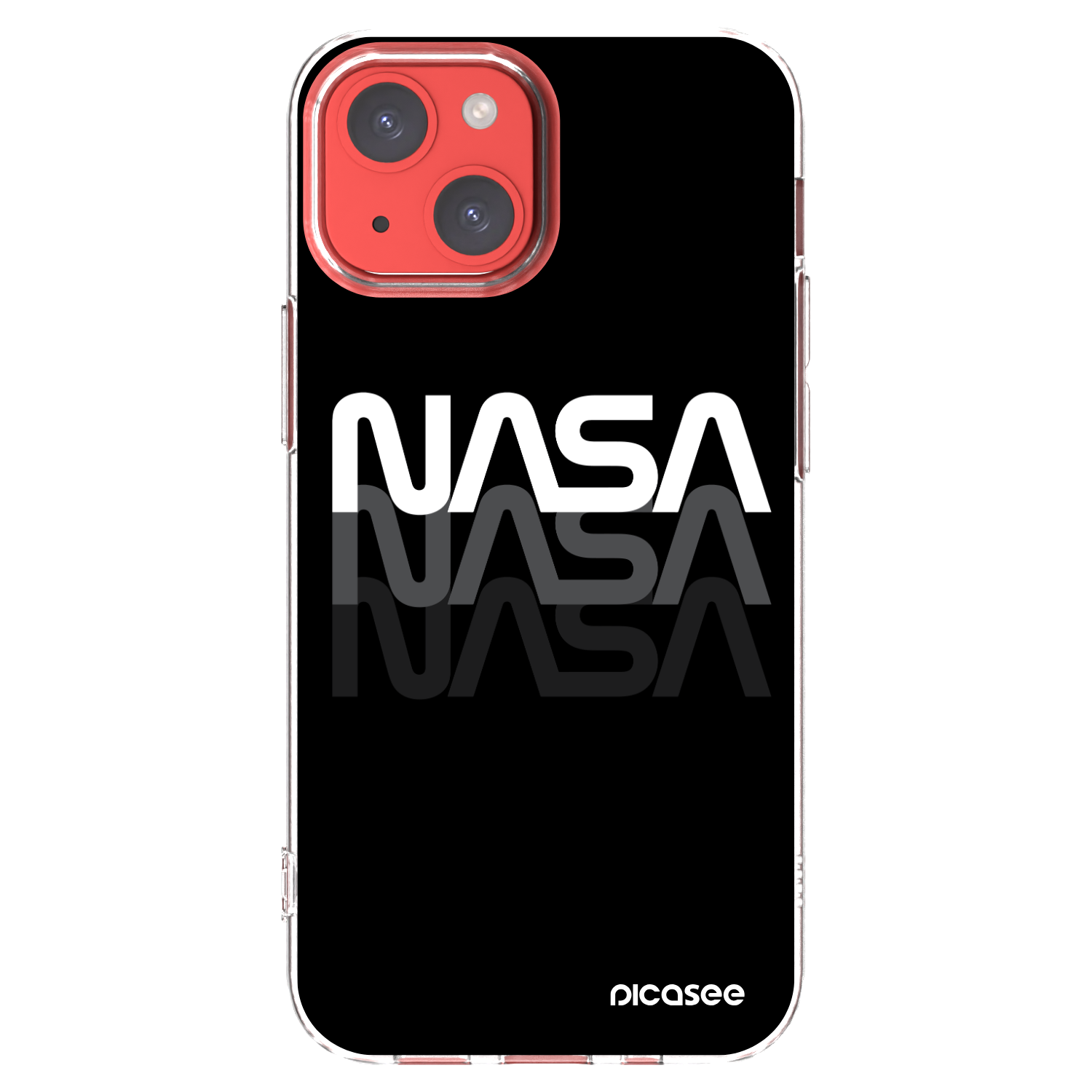 Picasee silikonový průhledný obal pro Apple iPhone 13 mini - NASA Triple