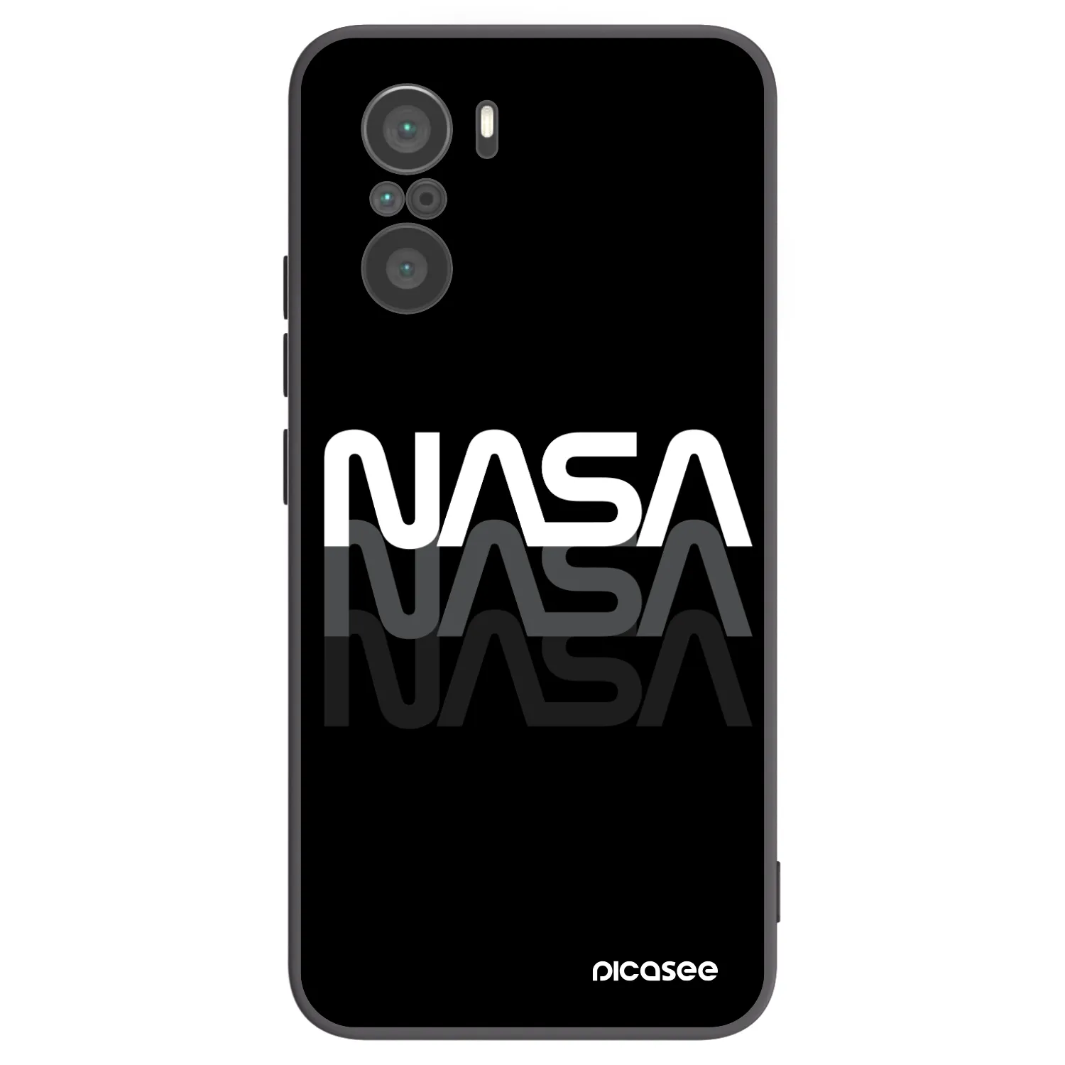 Picasee silikonový černý obal pro Xiaomi Poco F3 - NASA Triple