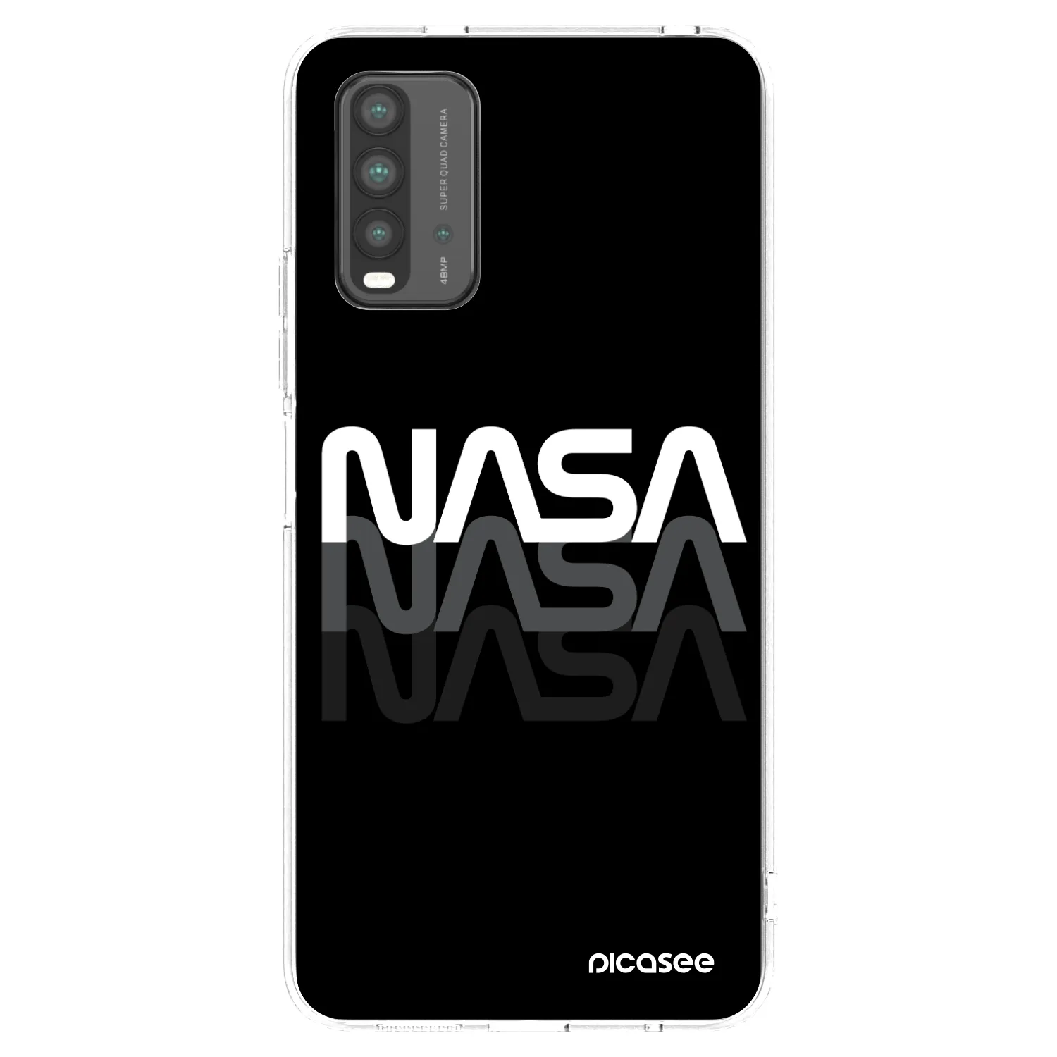 Picasee silikonový černý obal pro Xiaomi Redmi 9T - NASA Triple