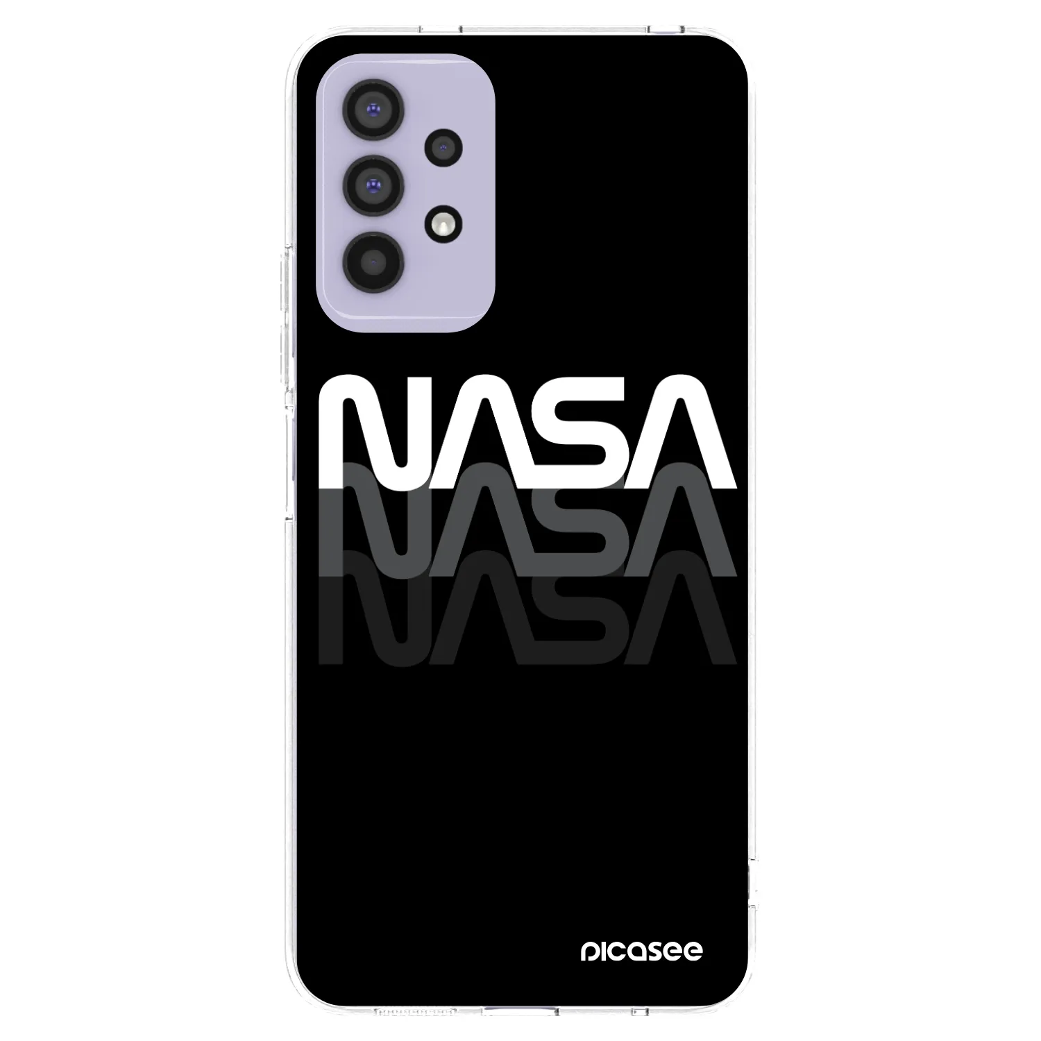 Picasee silikonový průhledný obal pro Samsung Galaxy A32 4G SM-A325F - NASA Triple