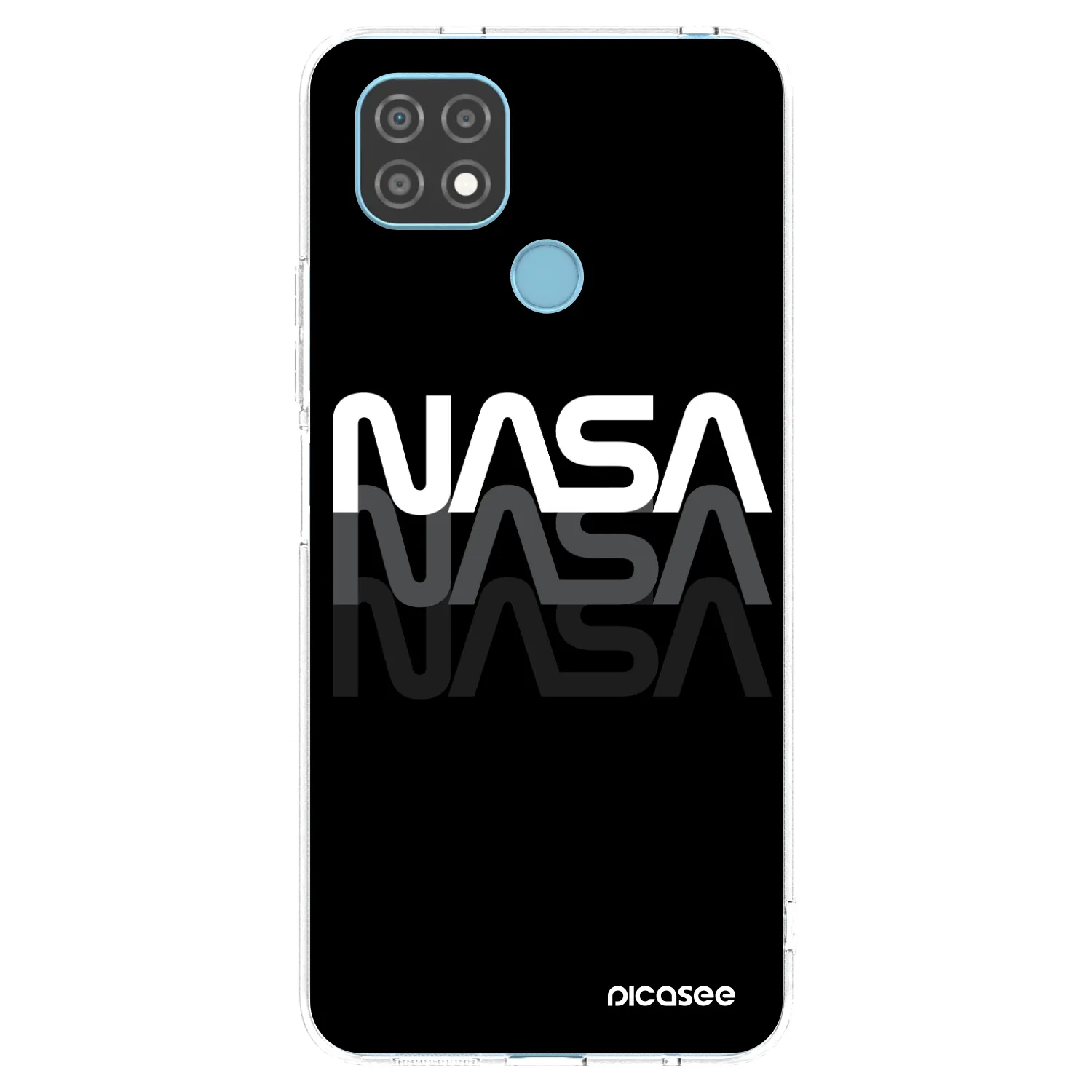 Picasee silikonový průhledný obal pro Realme C21 - NASA Triple