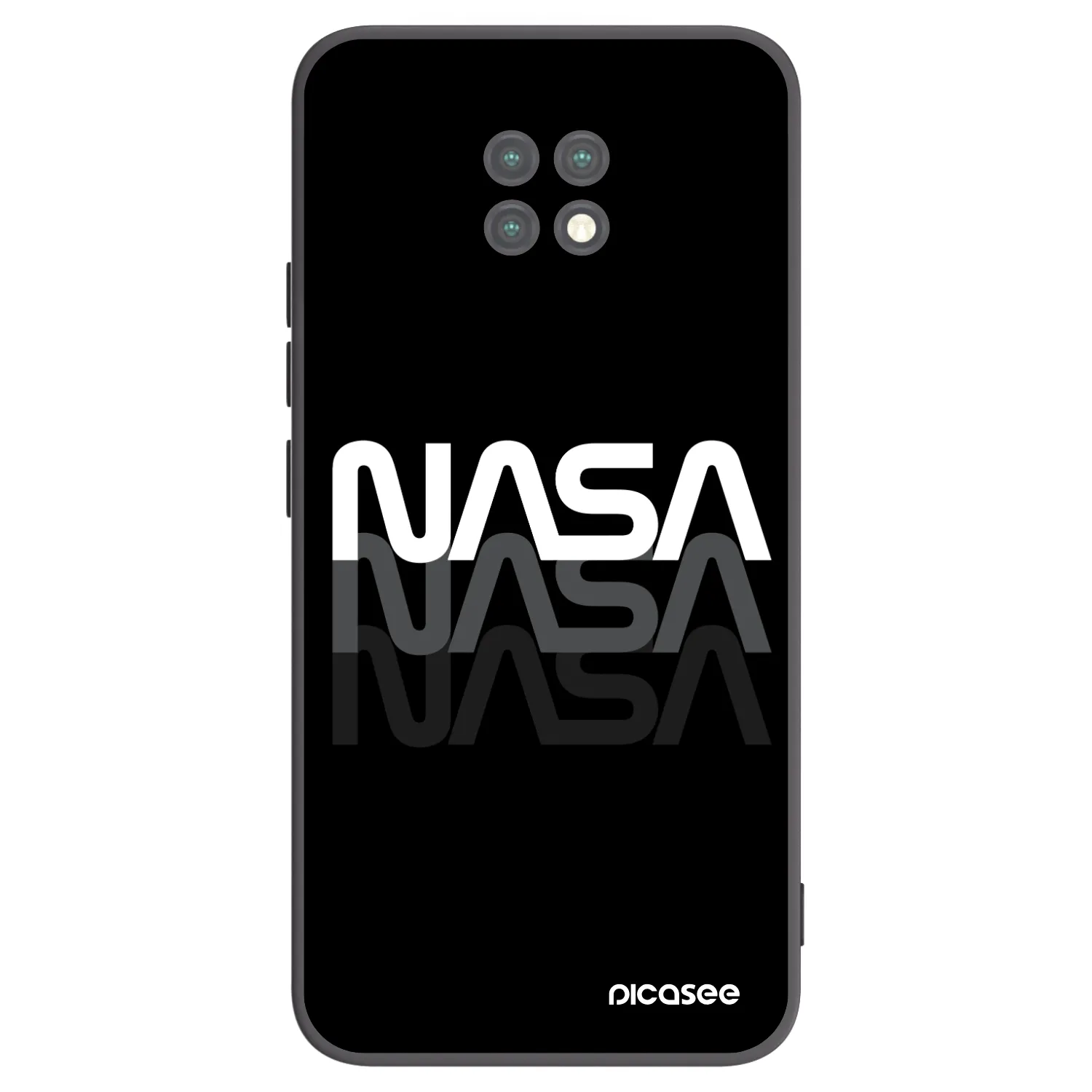 Picasee silikonový černý obal pro Xiaomi Redmi Note 9T - NASA Triple