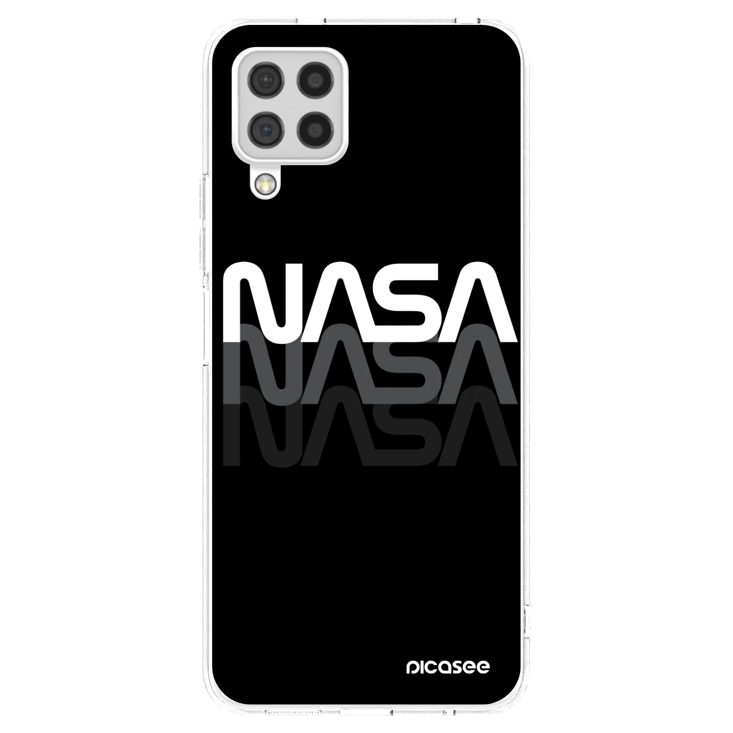 Picasee silikonový průhledný obal pro Samsung Galaxy A22 A225F 4G - NASA Triple