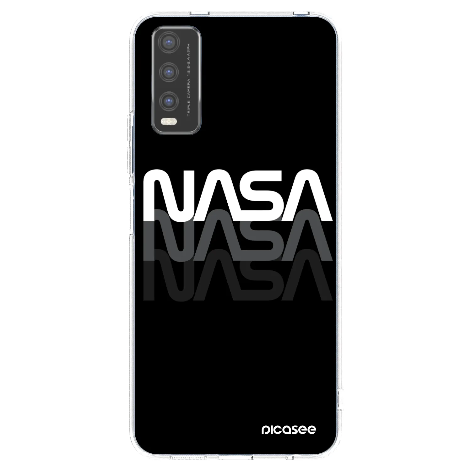 Picasee silikonový průhledný obal pro Vivo Y20s - NASA Triple
