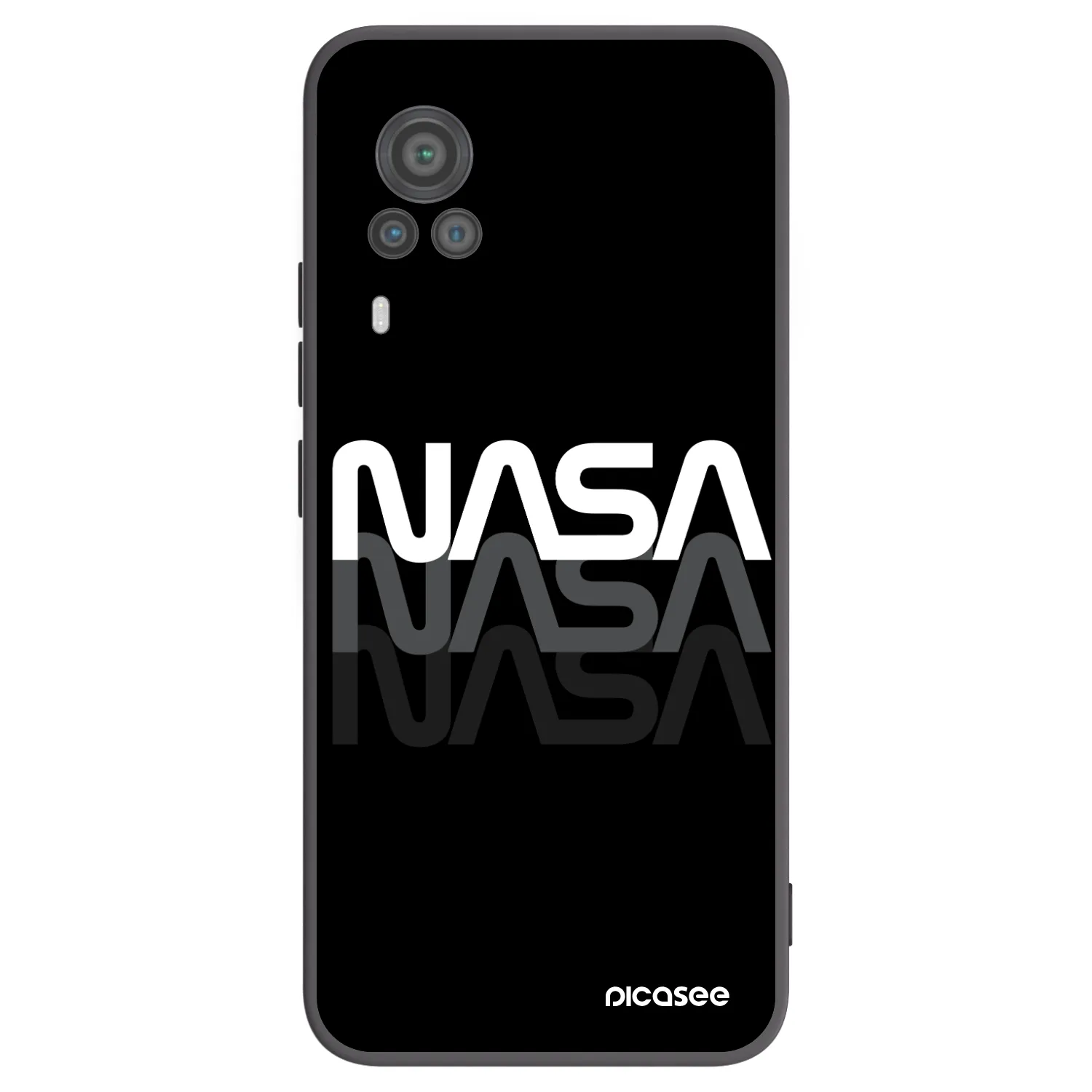 Picasee silikonový černý obal pro Vivo X60 Pro 5G - NASA Triple