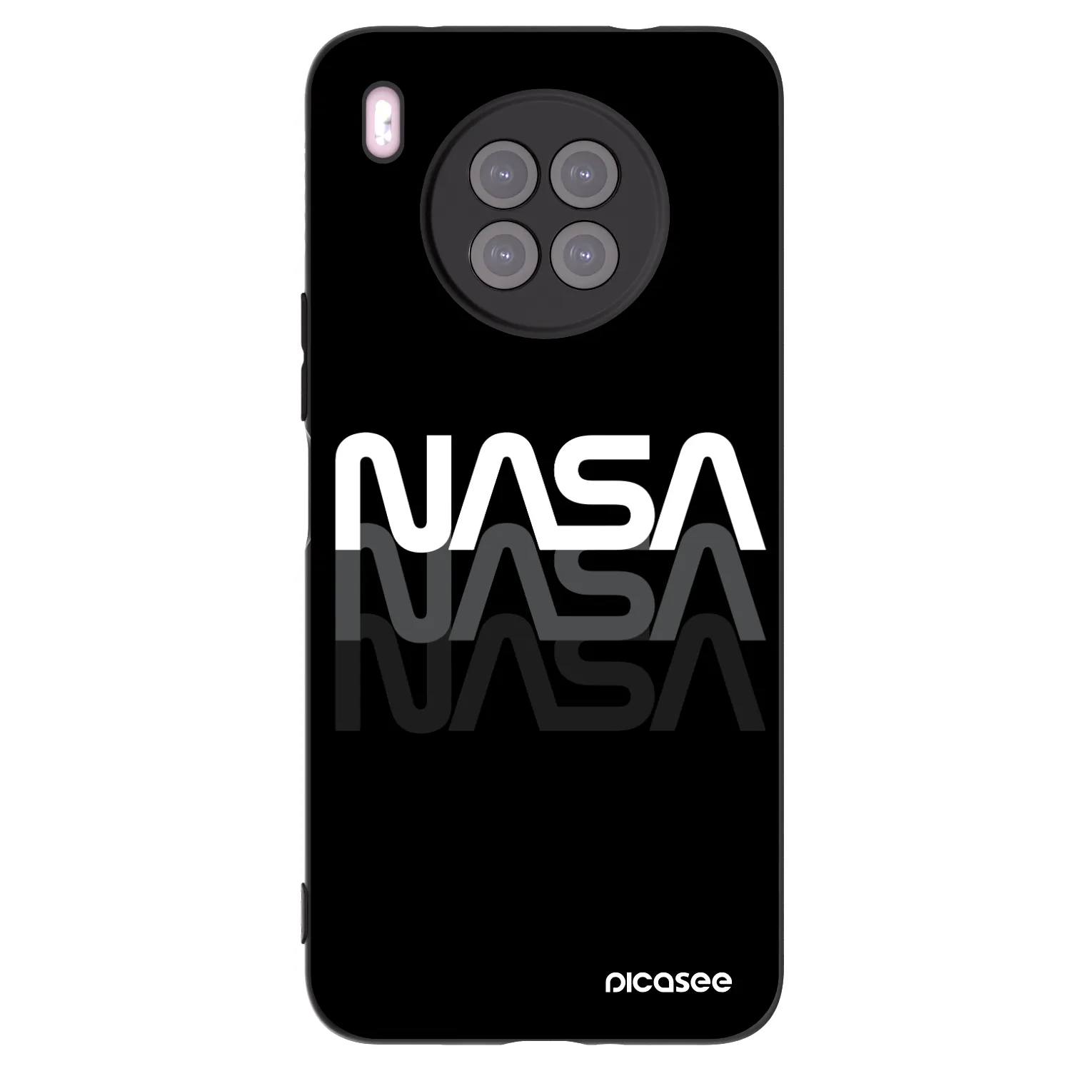 Picasee silikonový černý obal pro Huawei Nova 8i - NASA Triple