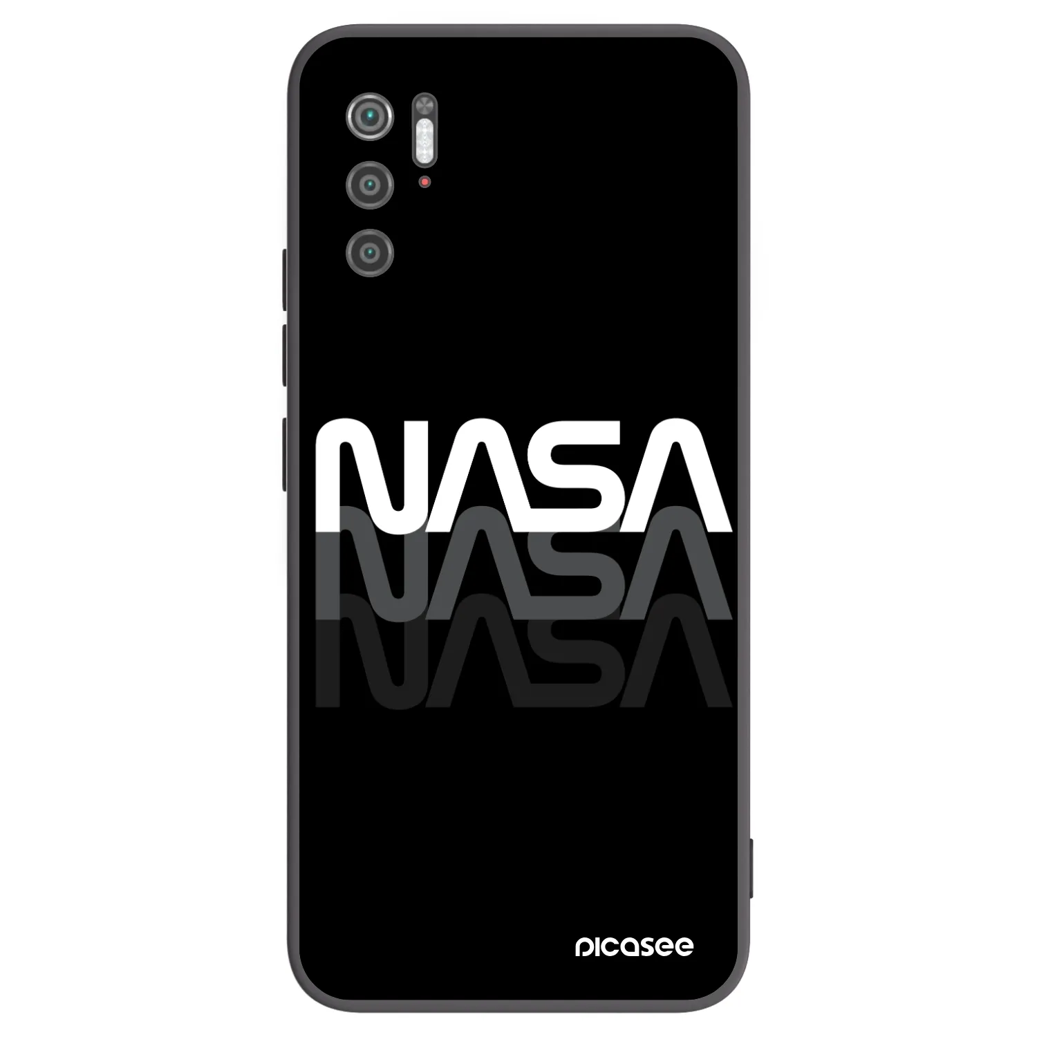 Picasee silikonový černý obal pro Xiaomi Poco M3 Pro 5G - NASA Triple