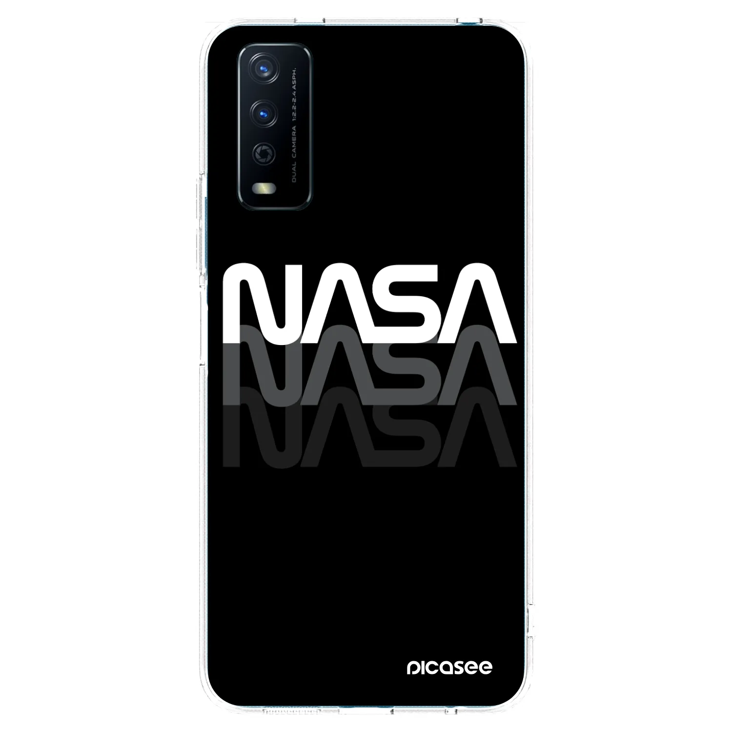 Picasee silikonový průhledný obal pro Vivo Y11s - NASA Triple
