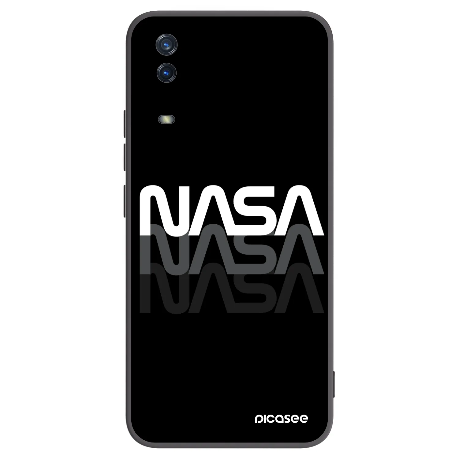 Picasee silikonový černý obal pro Vivo Y11s - NASA Triple