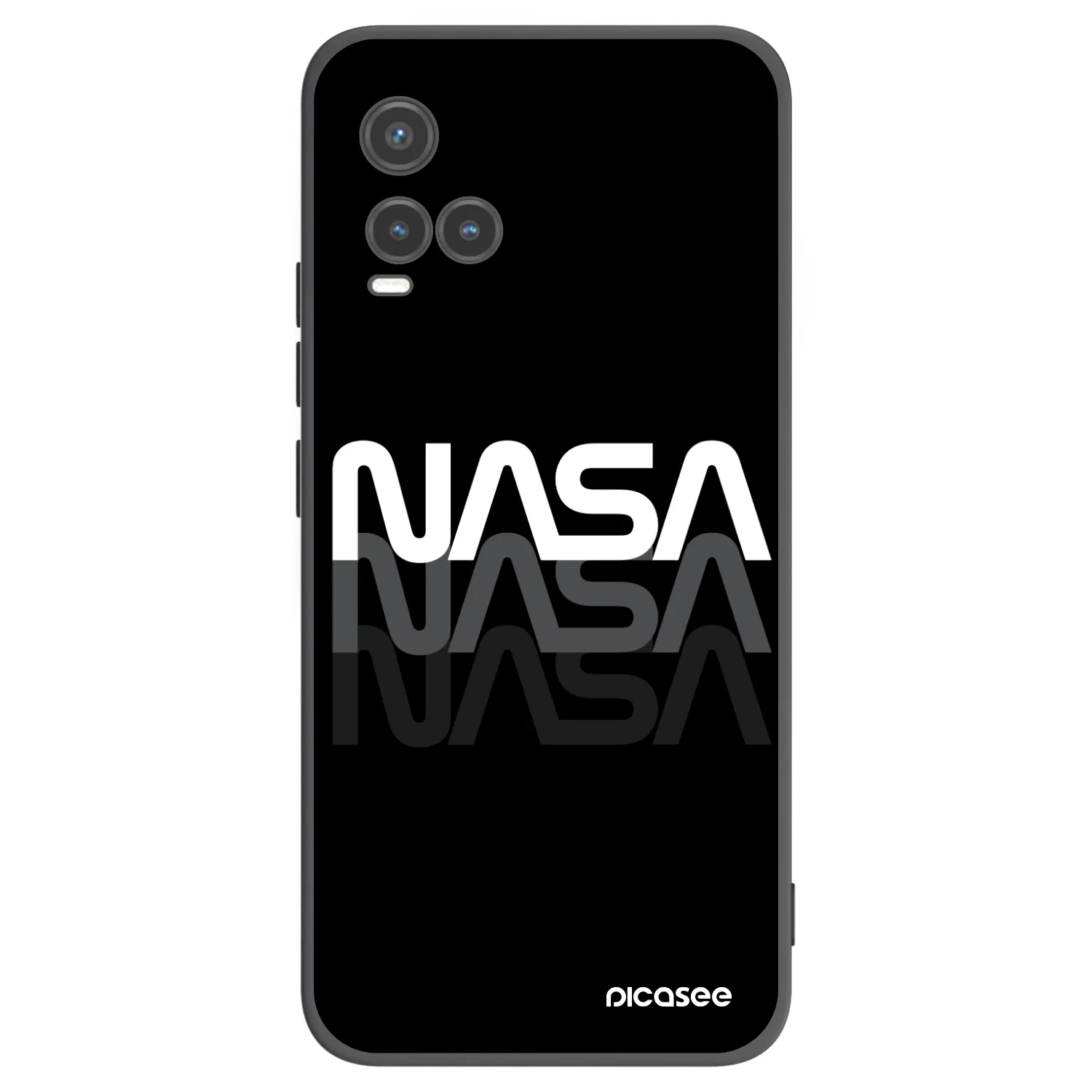 Picasee silikonový černý obal pro Vivo Y33s - NASA Triple