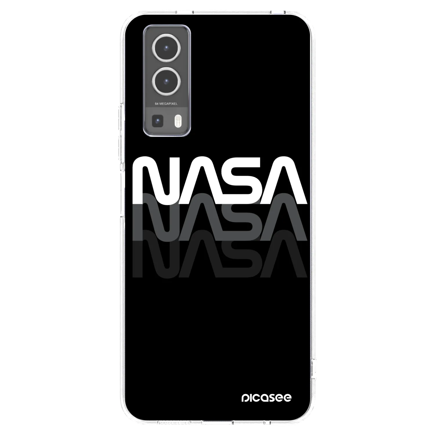 Picasee silikonový průhledný obal pro Vivo Y72 5G - NASA Triple