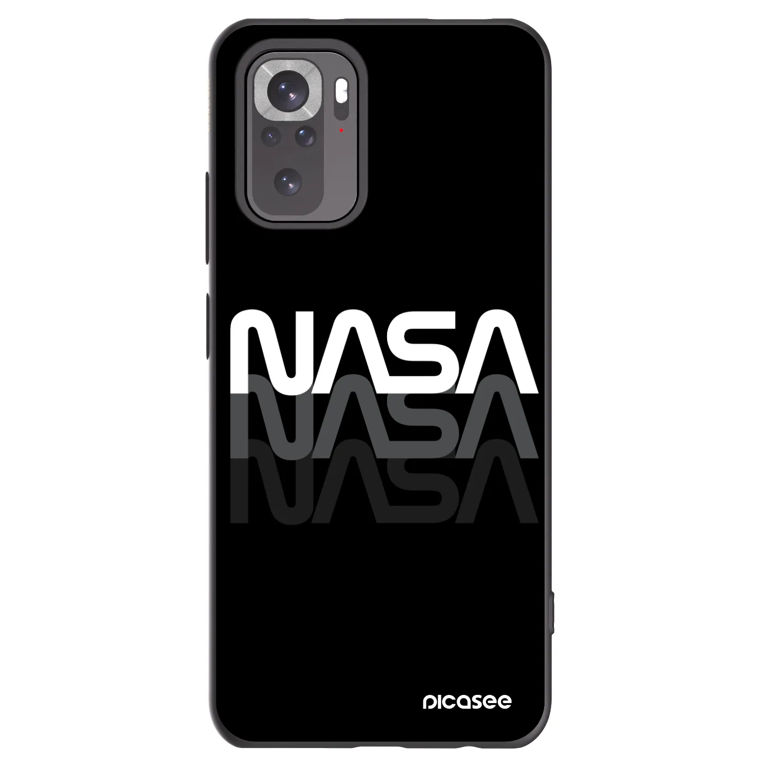 Picasee silikonový černý obal pro Xiaomi Redmi Note 11S 4G - NASA Triple