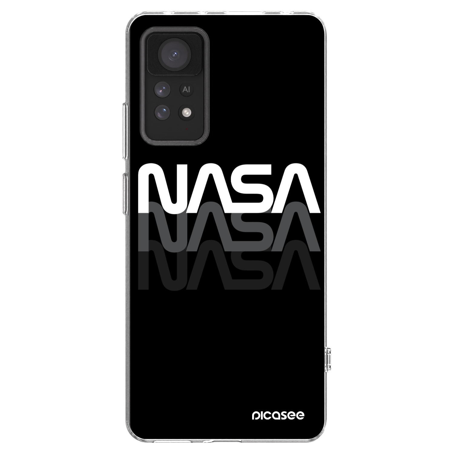 Picasee silikonový průhledný obal pro Xiaomi Redmi Note 11 Pro - NASA Triple