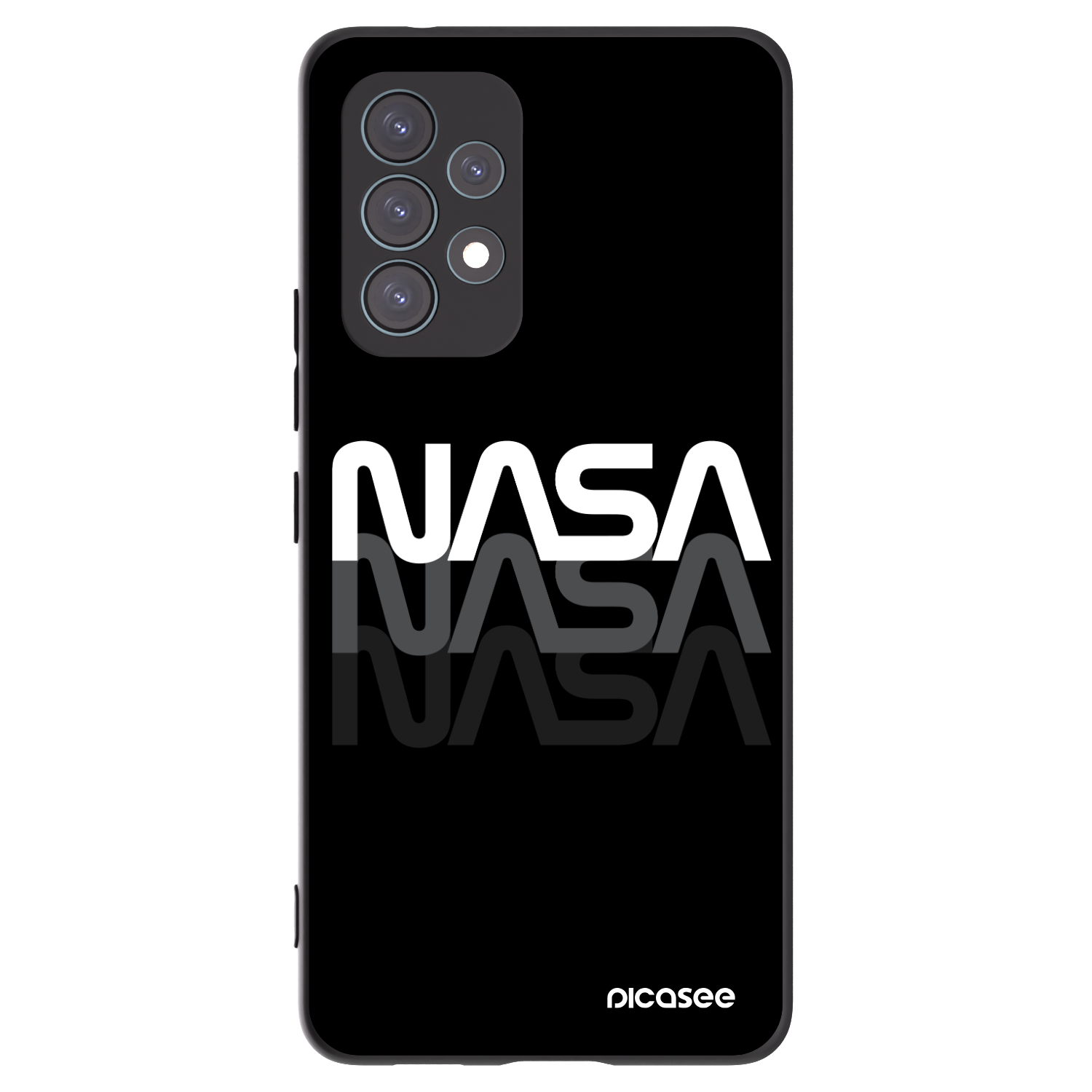 Picasee silikonový černý obal pro Samsung Galaxy A53 5G A536 - NASA Triple