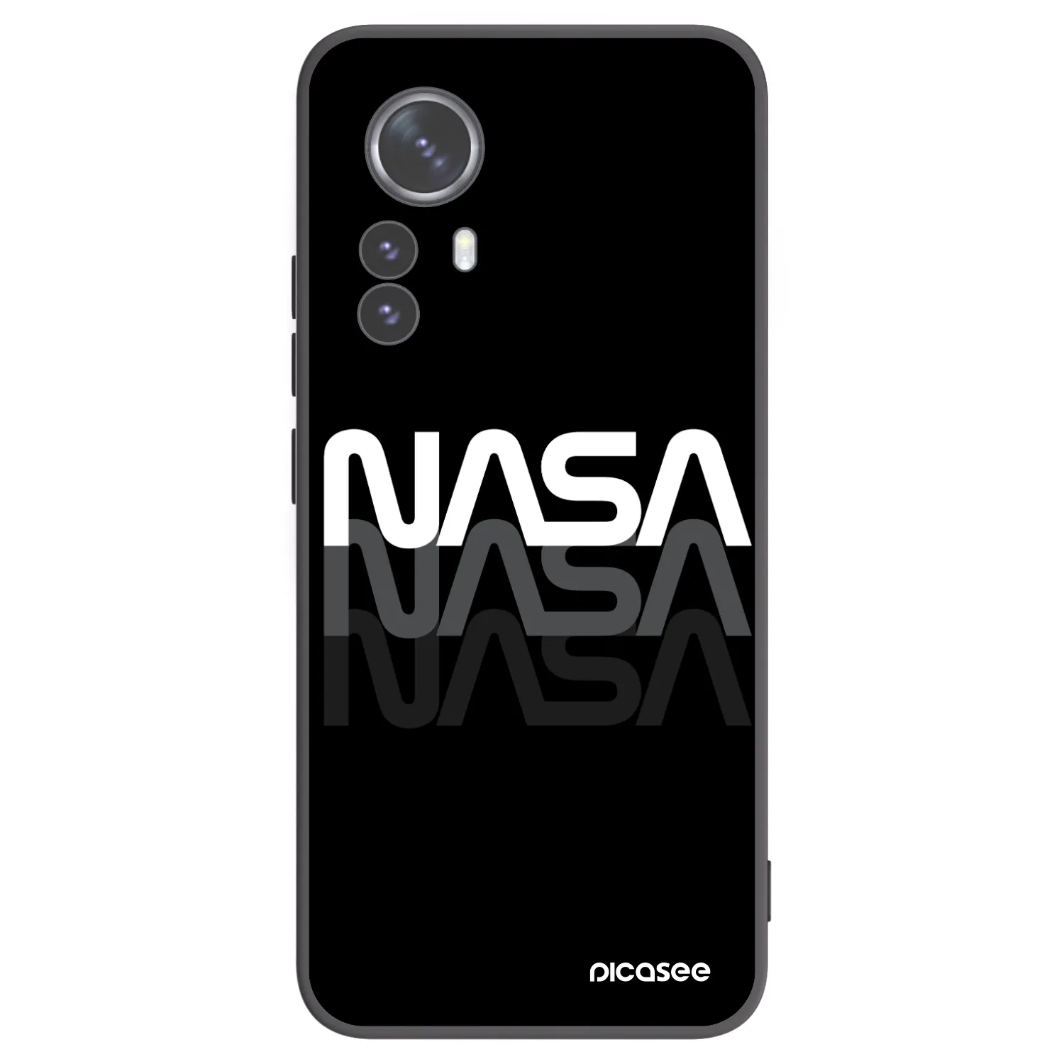 Picasee silikonový černý obal pro Xiaomi 12 Pro - NASA Triple
