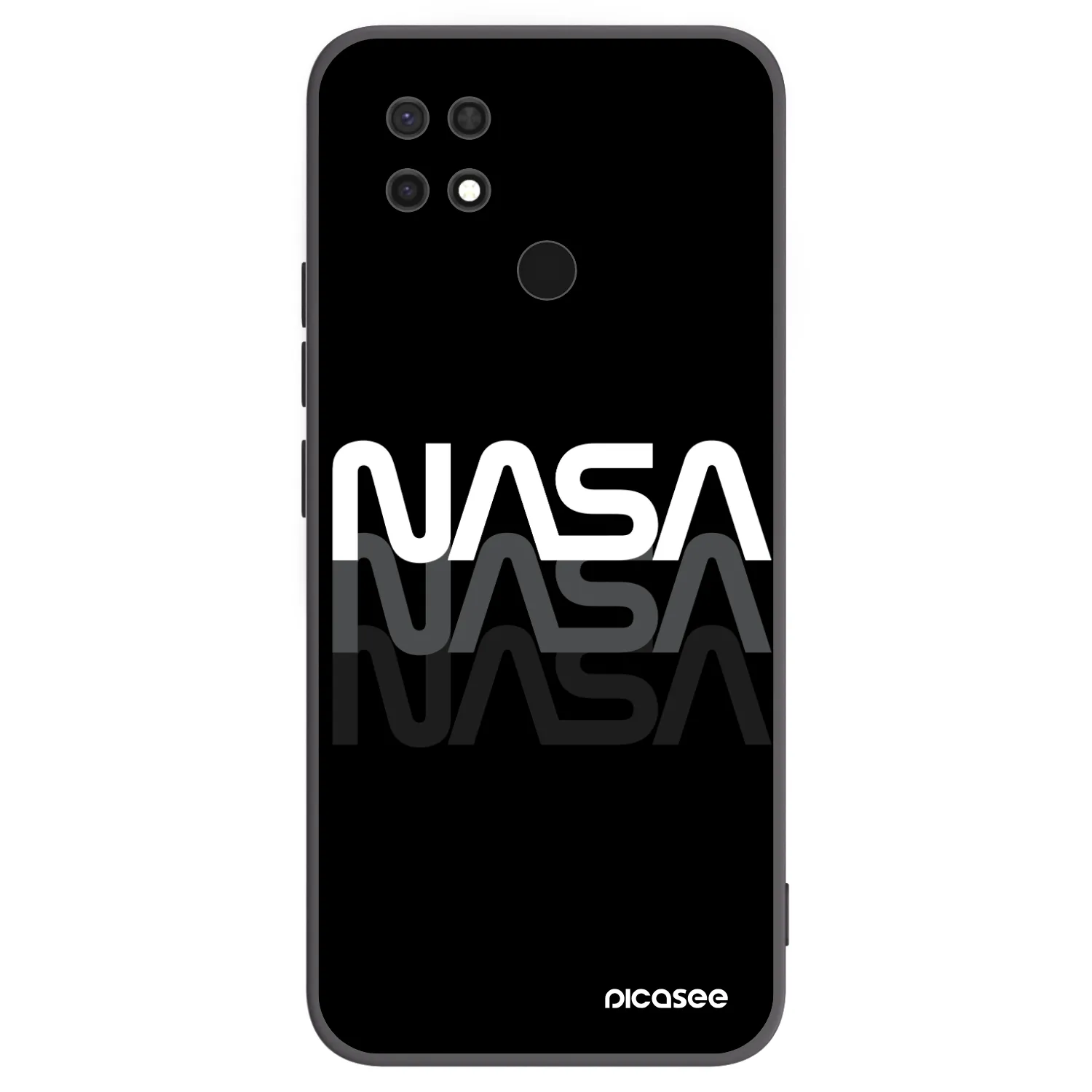 Picasee silikonový černý obal pro Xiaomi Redmi 10C - NASA Triple
