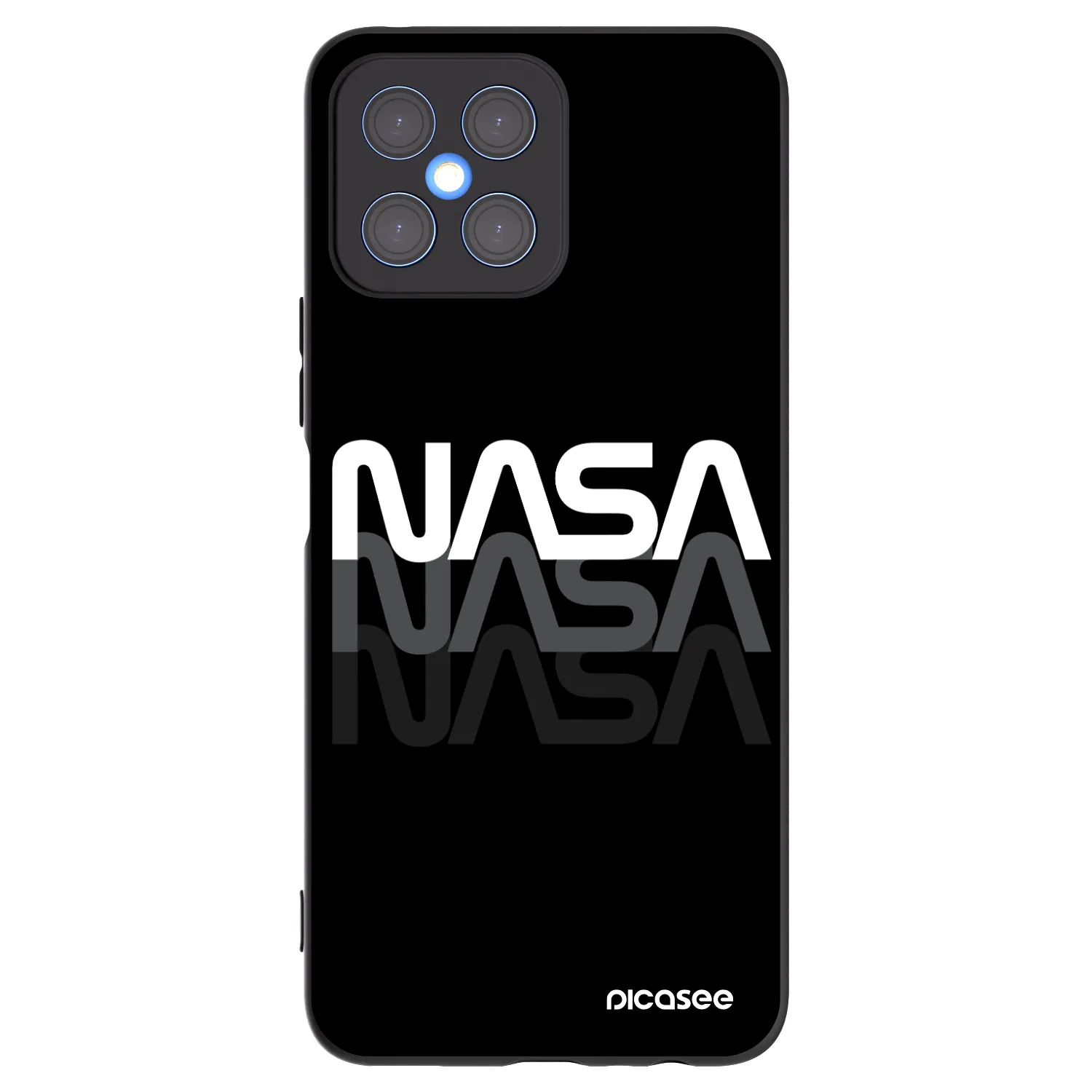 Picasee silikonový černý obal pro Honor X8 4G - NASA Triple