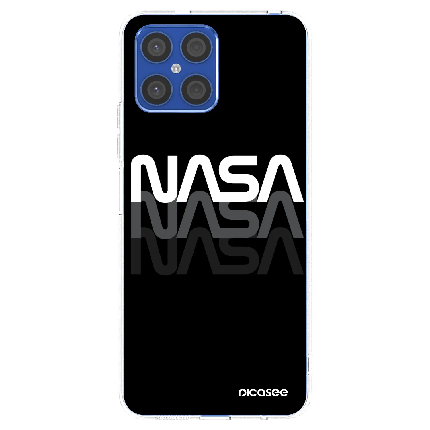 Picasee silikonový průhledný obal pro Honor X8 4G - NASA Triple
