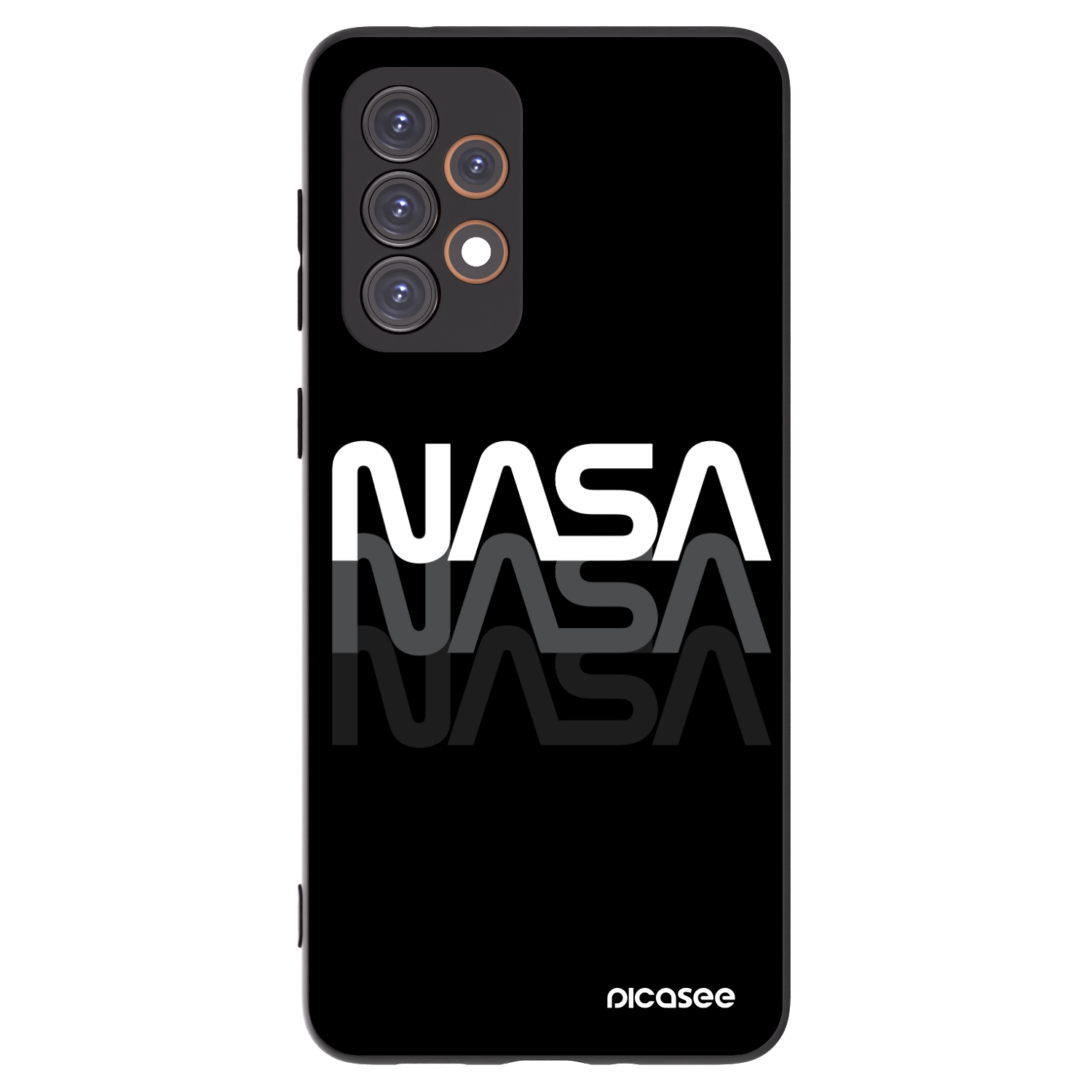 Picasee silikonový černý obal pro Samsung Galaxy A33 5G A336 - NASA Triple