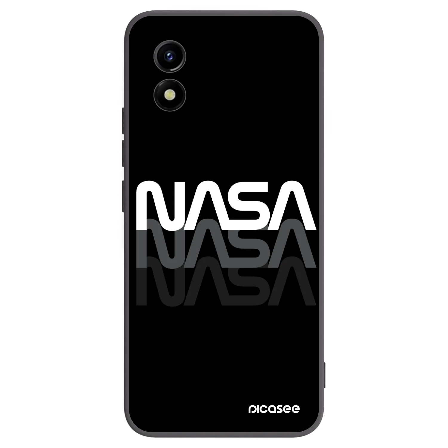 Picasee silikonový černý obal pro Vivo Y01 - NASA Triple