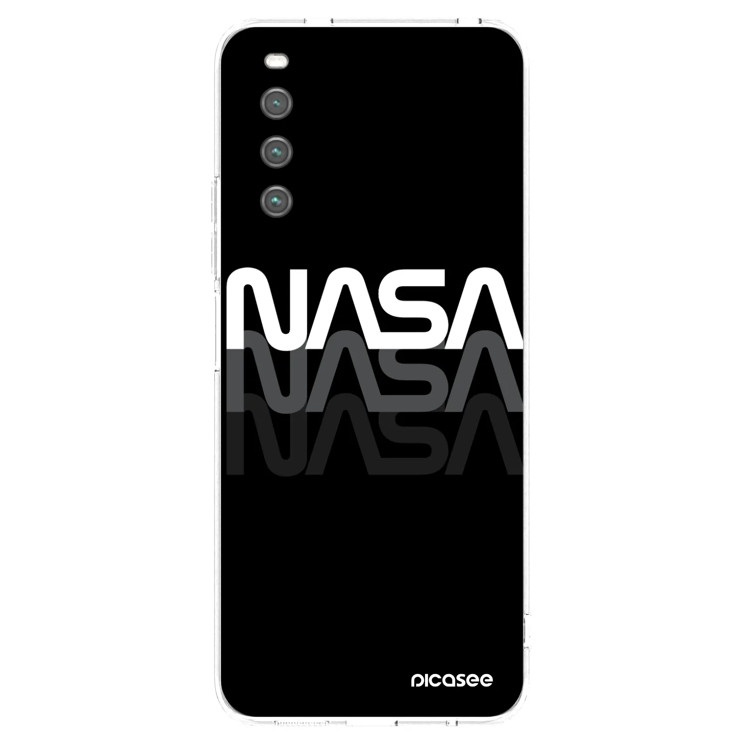 Picasee silikonový průhledný obal pro Sony Xperia 10 IV 5G - NASA Triple