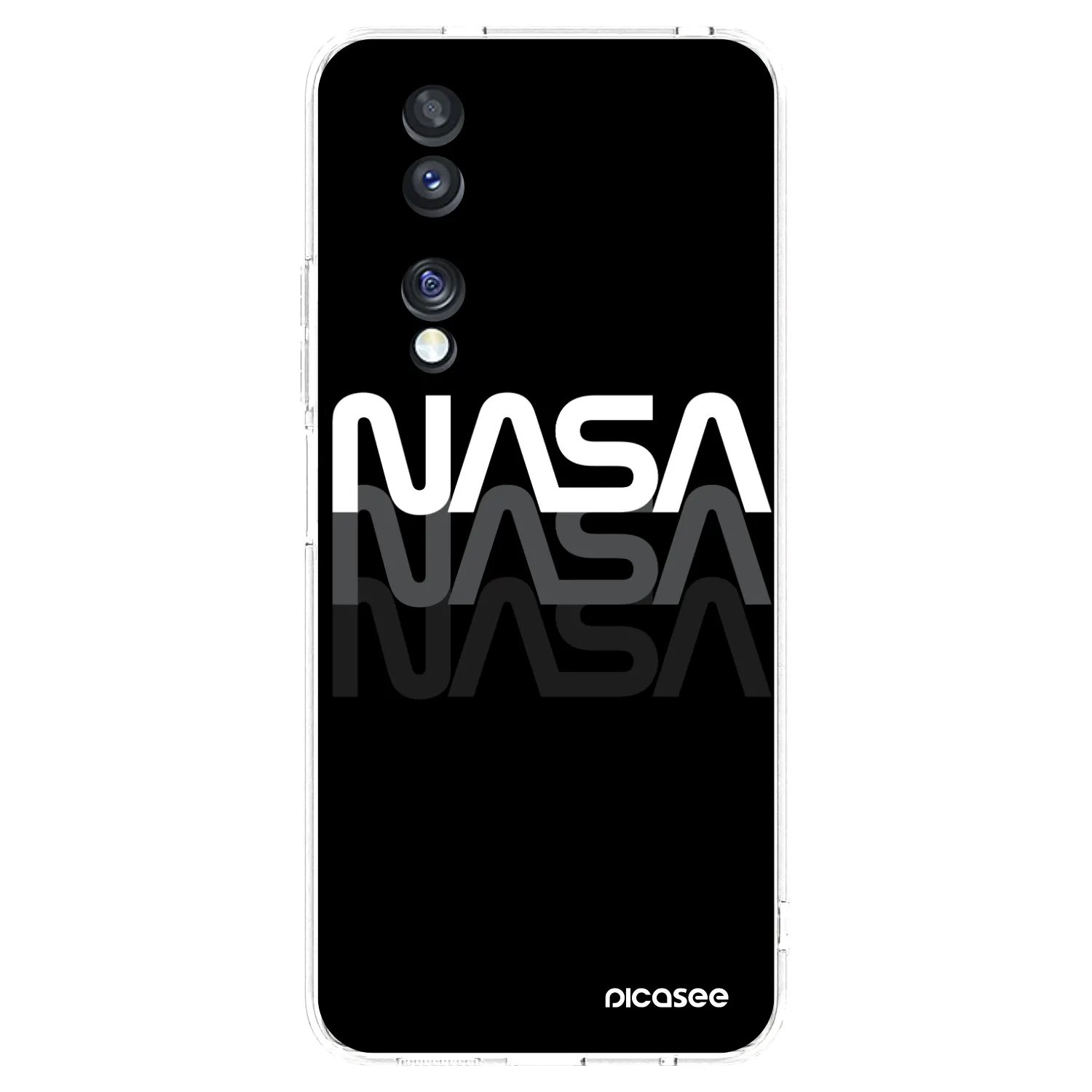 Picasee silikonový průhledný obal pro Honor 70 - NASA Triple