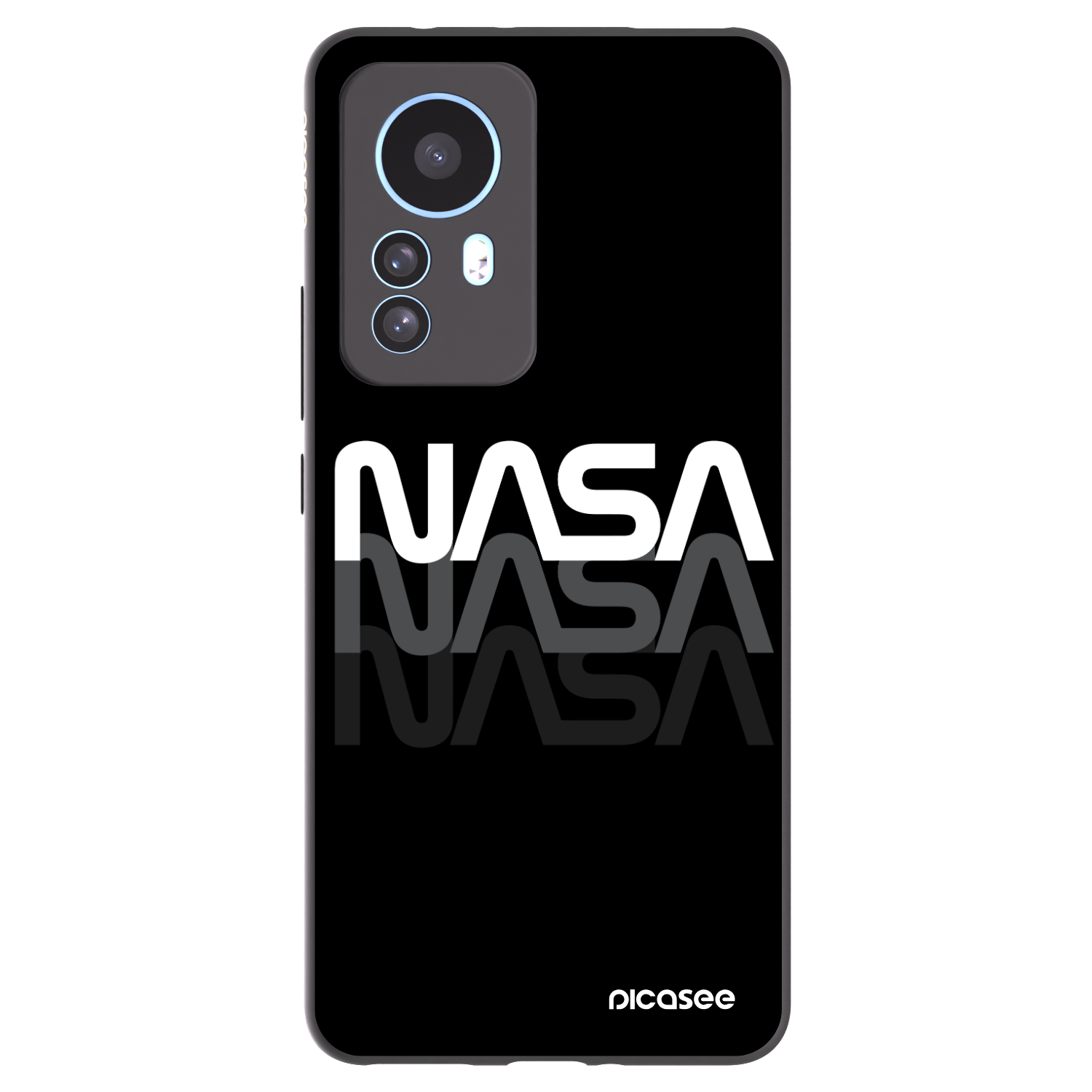 Picasee silikonový černý obal pro Xiaomi 12T - NASA Triple