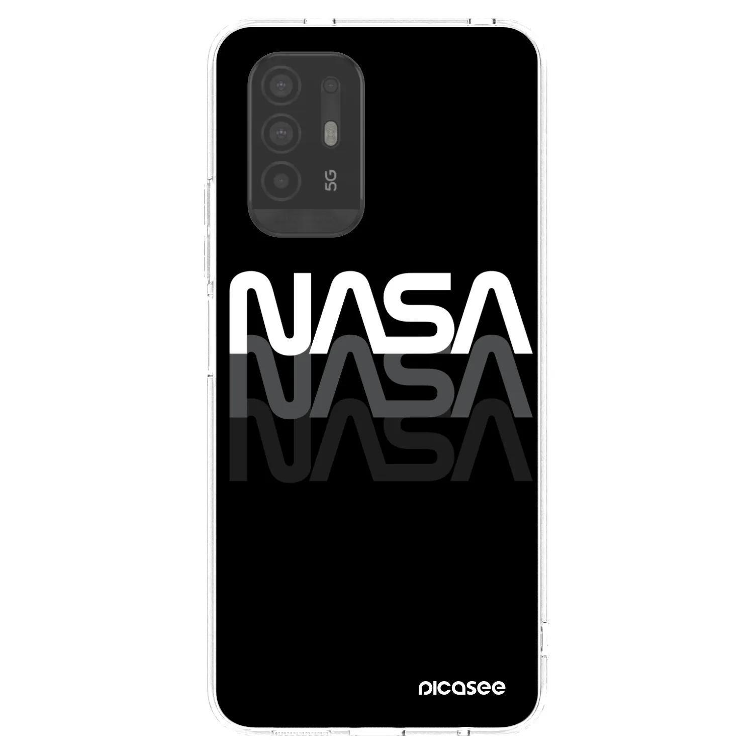 Picasee silikonový průhledný obal pro OPPO A94 5G - NASA Triple