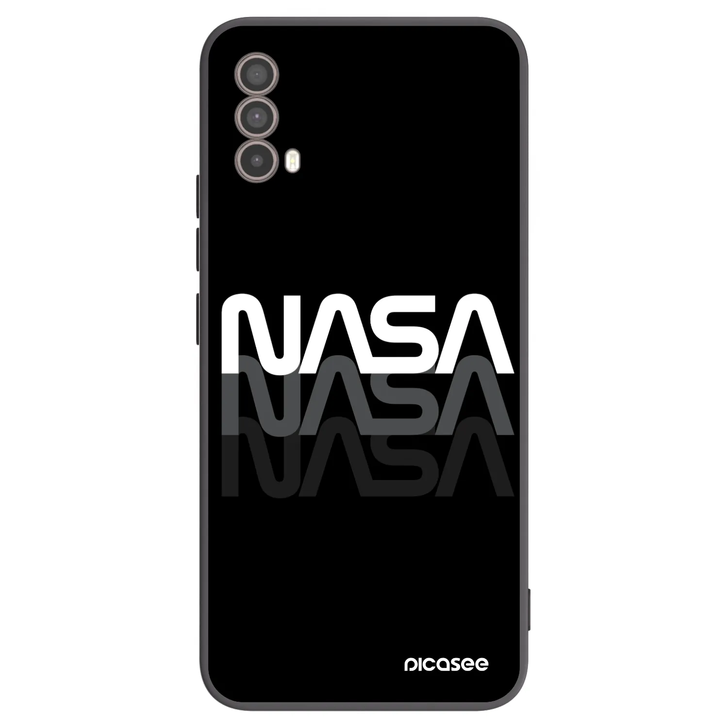Picasee silikonový černý obal pro Motorola Moto E40 - NASA Triple