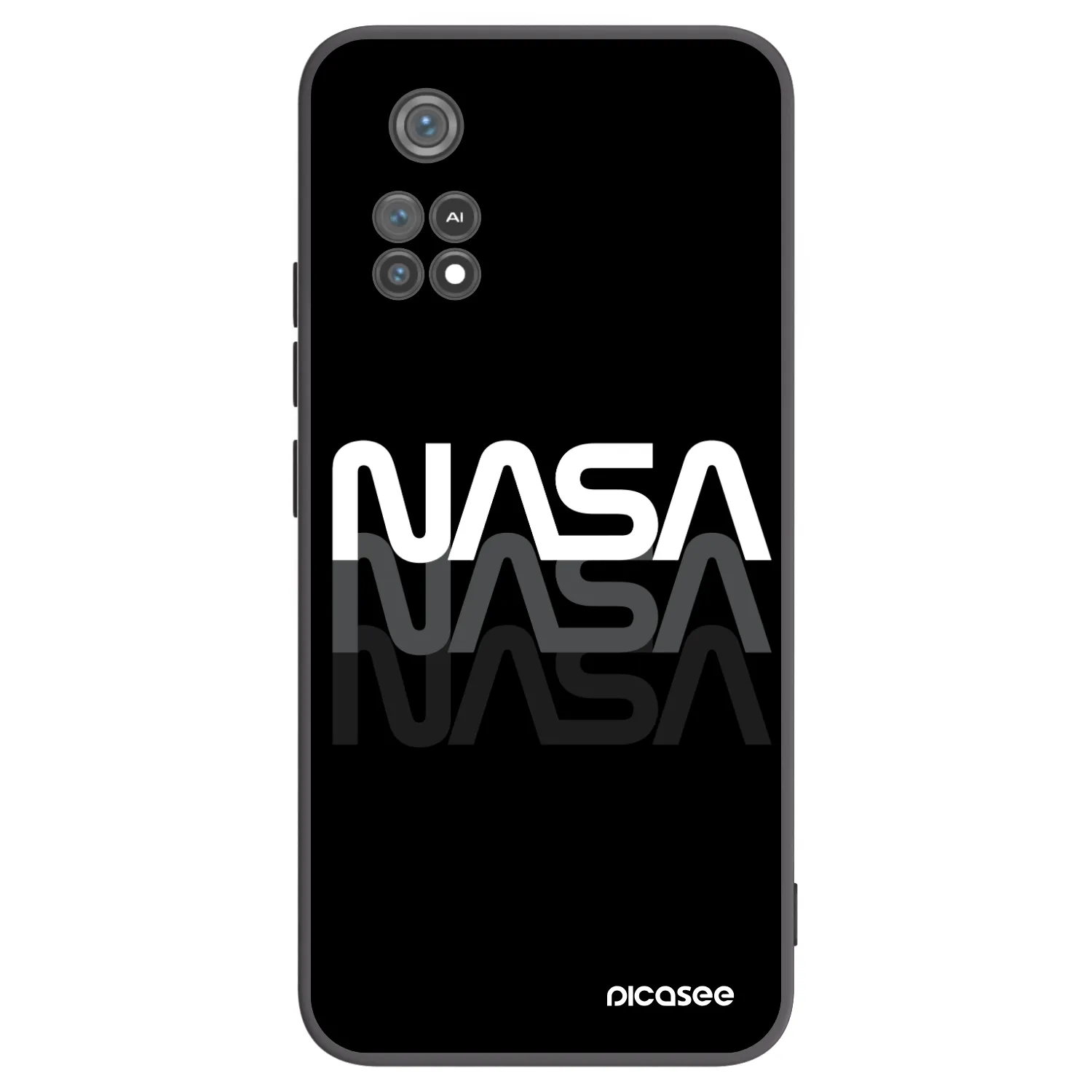 Picasee silikonový černý obal pro Xiaomi Poco M4 Pro - NASA Triple