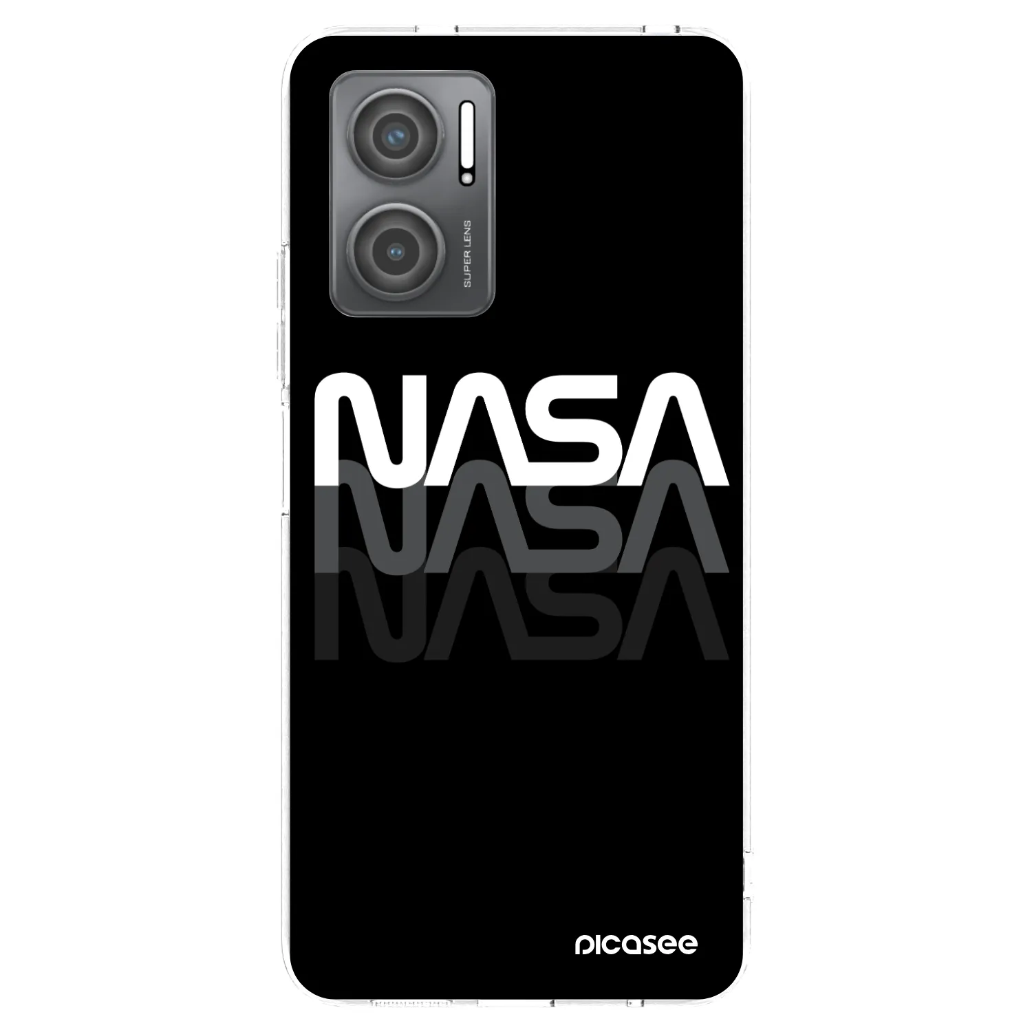 Picasee silikonový průhledný obal pro Xiaomi Redmi 10 5G - NASA Triple