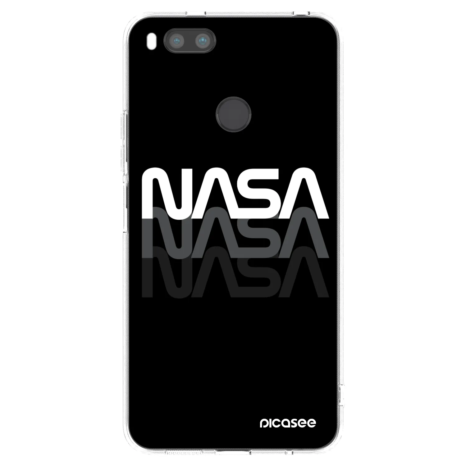 Picasee silikonový průhledný obal pro Xiaomi Redmi A1 - NASA Triple