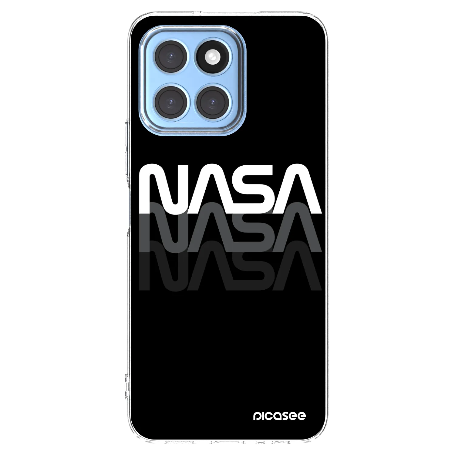 Picasee silikonový průhledný obal pro Honor X8 5G - NASA Triple