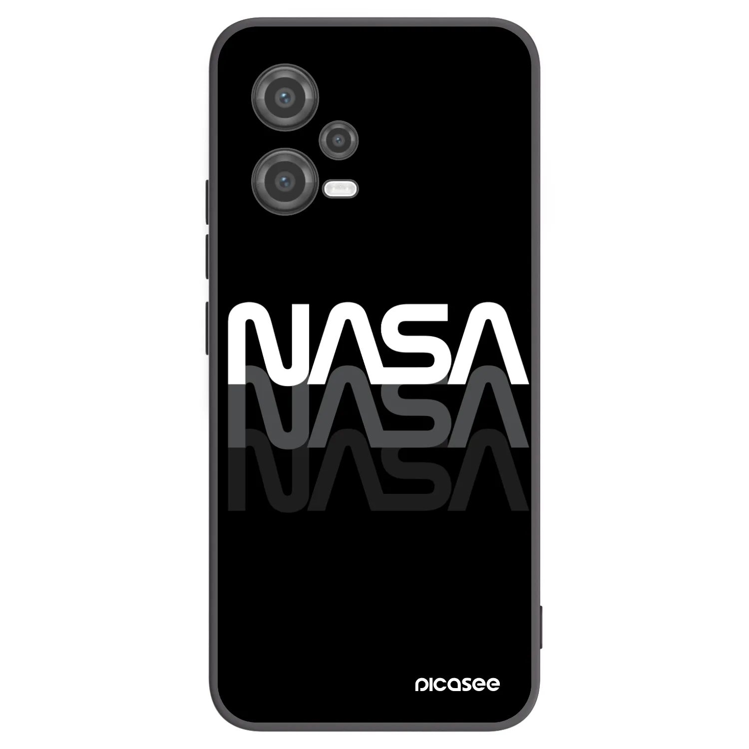 Picasee silikonový černý obal pro Xiaomi Poco X5 - NASA Triple