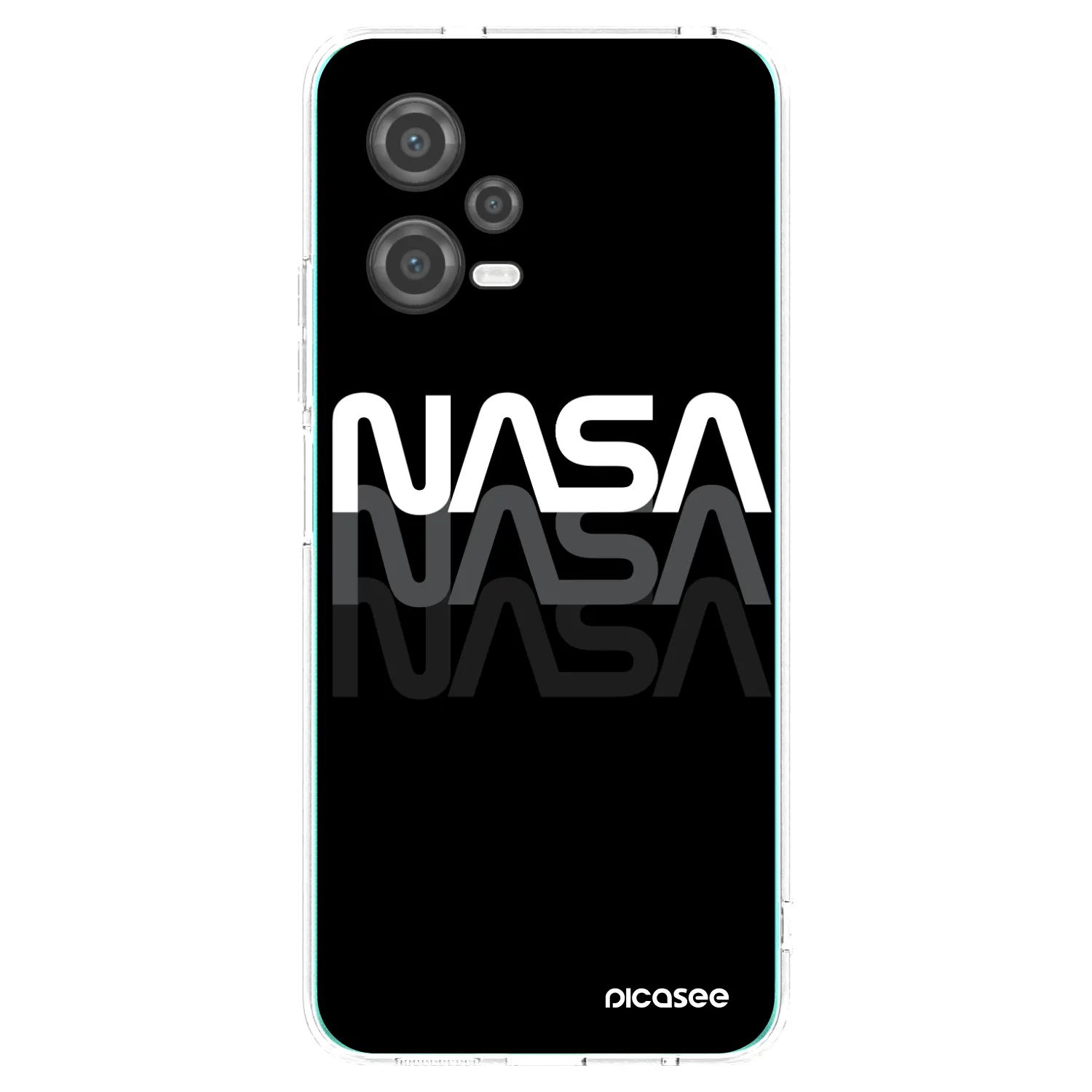 Picasee silikonový průhledný obal pro Xiaomi Poco X5 - NASA Triple
